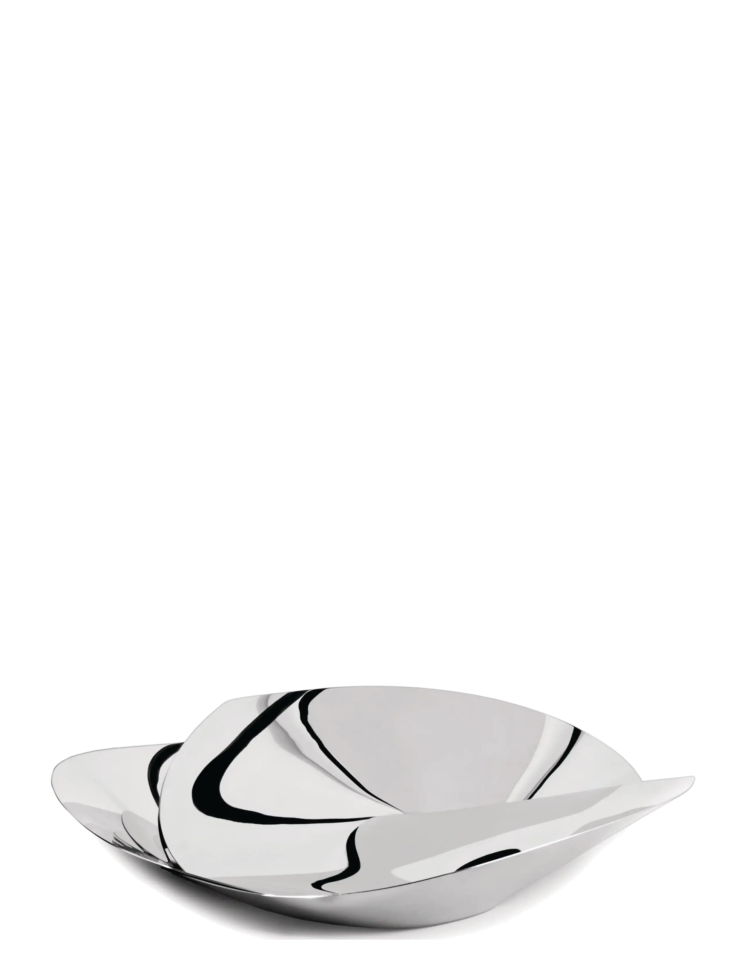 Alessi Fruit Holder In 18/10 Stainless Steel, Fruit Skål, Sølv, Str: D38CM