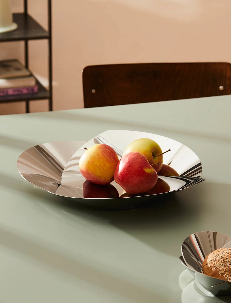 Alessi - Fruit holder in 18/10 stainless steel - puuviljakausid - steel - 0
