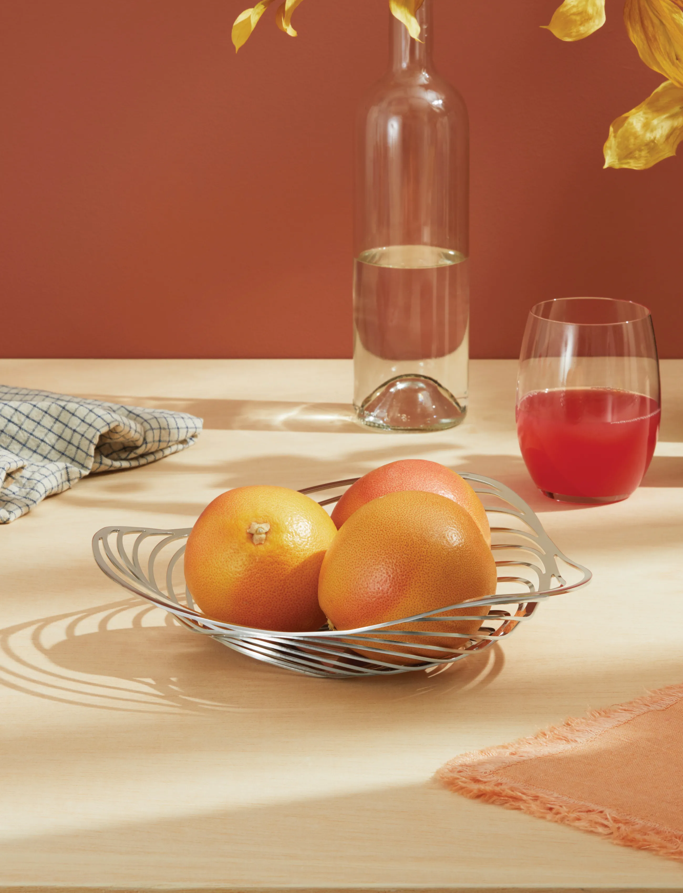 Alessi Basket In 18/10 Stainless Steel, D26 cm, Kitchen Storage, Silber - Bread Bins & Baskets, Homeware