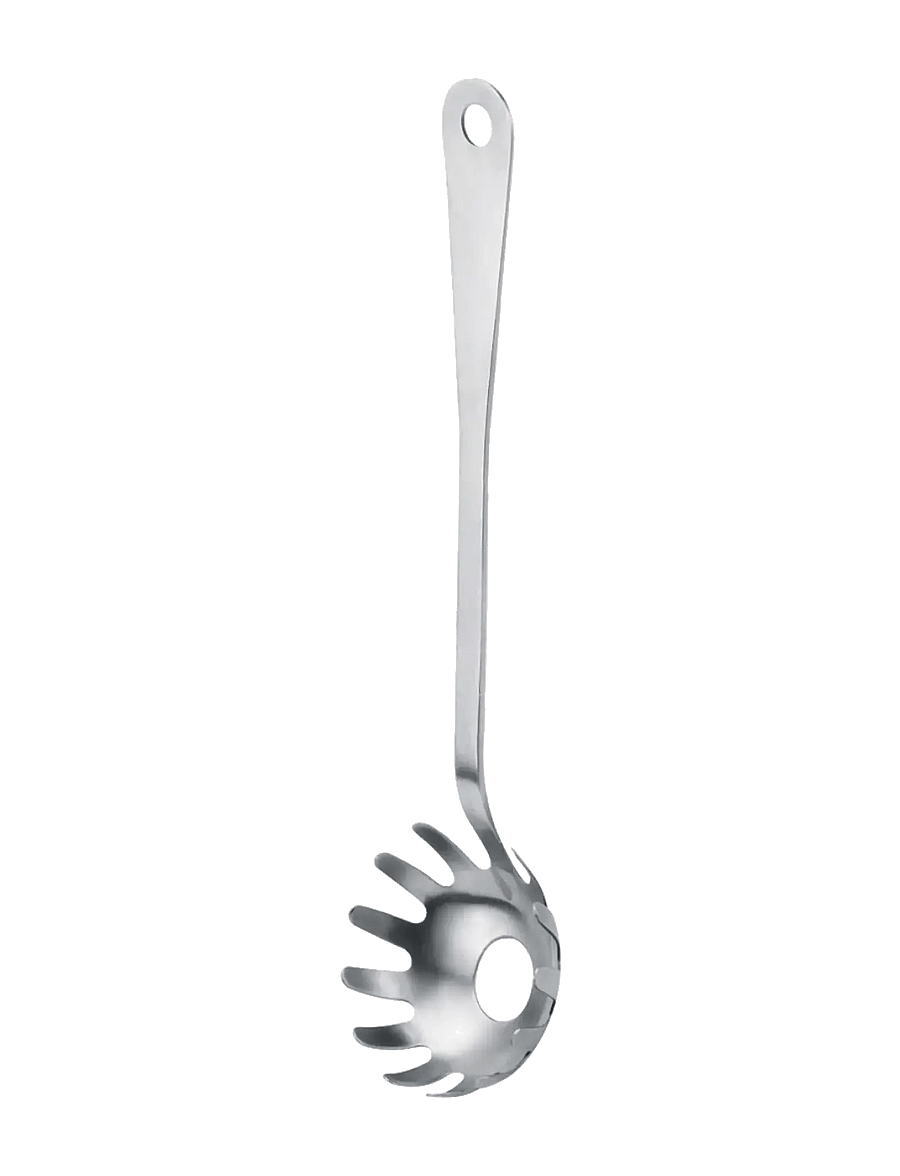 Alessi - Serving fork for spaghetti in mirror-polished steel - lusikad, kulbid ja pannilusikad - steel - 0