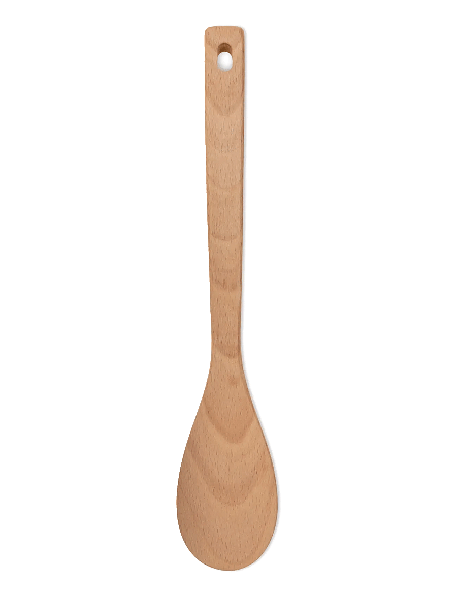 Alessi - Set consisting of a kitchen spoon, a risotto spoon and a wooden ladle - tõstelusikad ja spaatlid - steel - 3