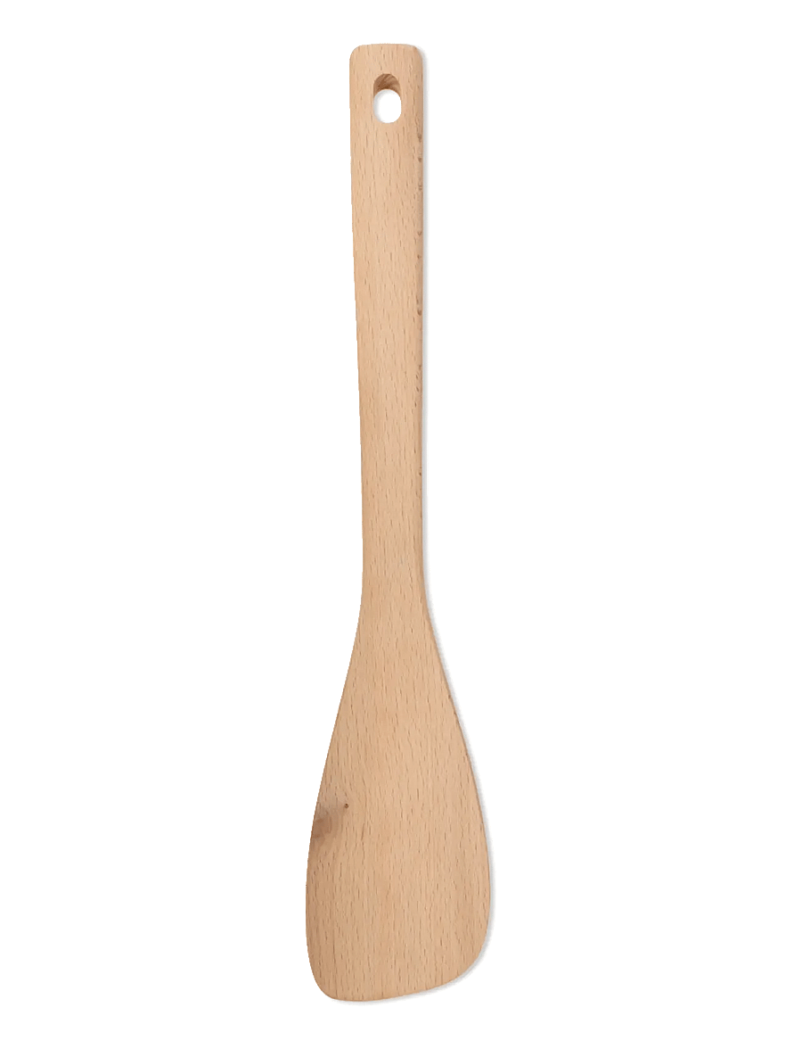 Alessi - Set consisting of a kitchen spoon, a risotto spoon and a wooden ladle - tõstelusikad ja spaatlid - steel - 4
