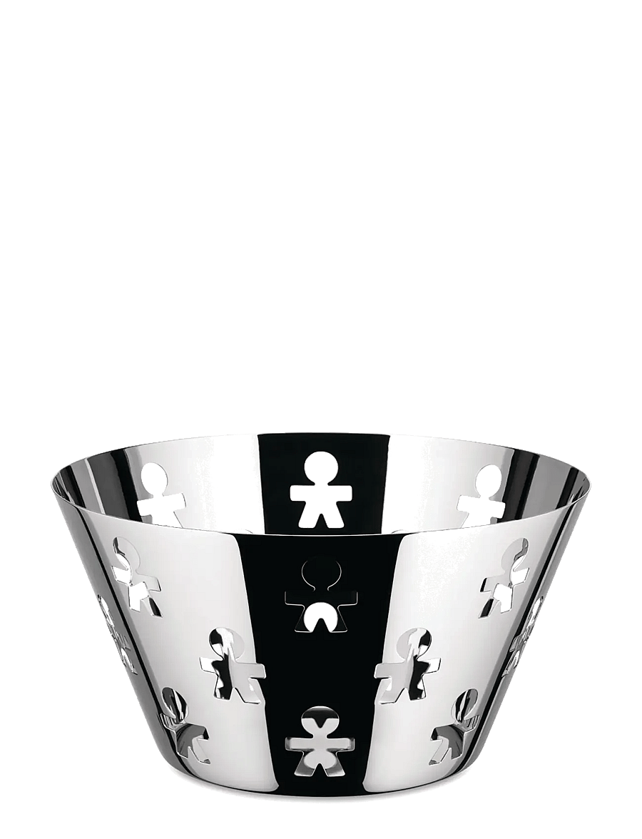 Alessi - Open fruit bowl in 18/10 stainless steel - puuviljakausid - steel - 1