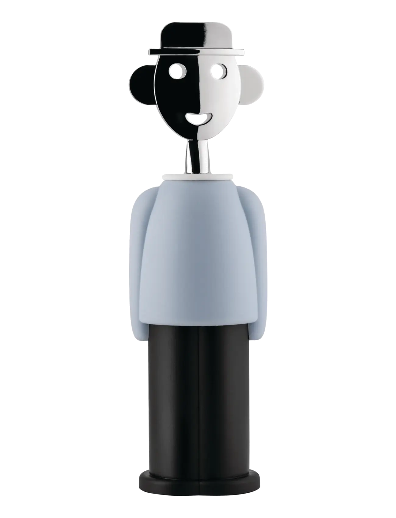Alessi Corkscrew In Thermoplastic, Light Blue, L:21 cm, Drink & Bar Accessories, Blau - Bottle Openers Wine Stoppers, Homeware