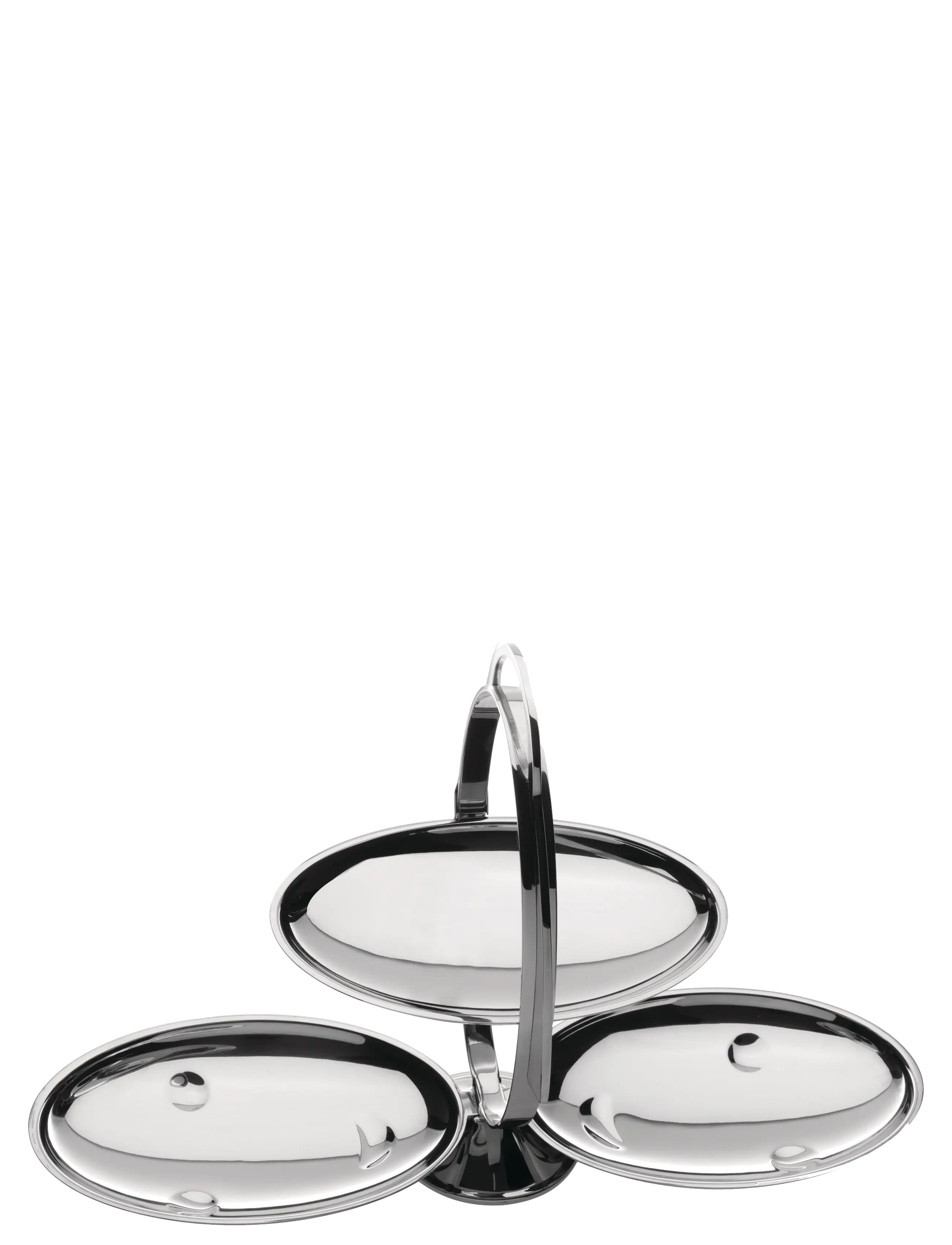 Alessi - Collapsible cake plate in 18/10 stainless steel - steel - 3
