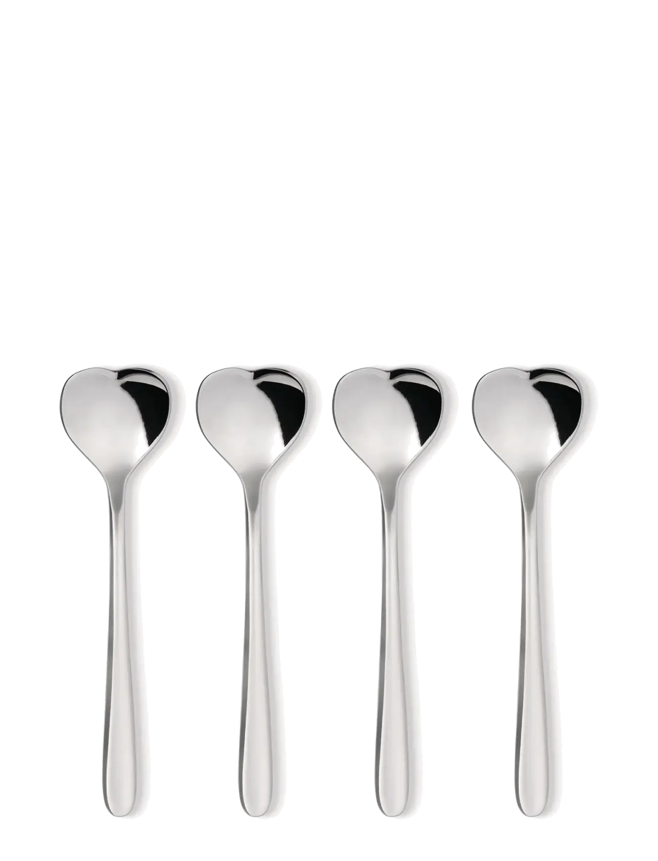 Alessi Set Of Four Teaspoons In 18/10 Stainless Steel, Tea Ske & Coffee Ske, Sølv, Str: ONE SIZE