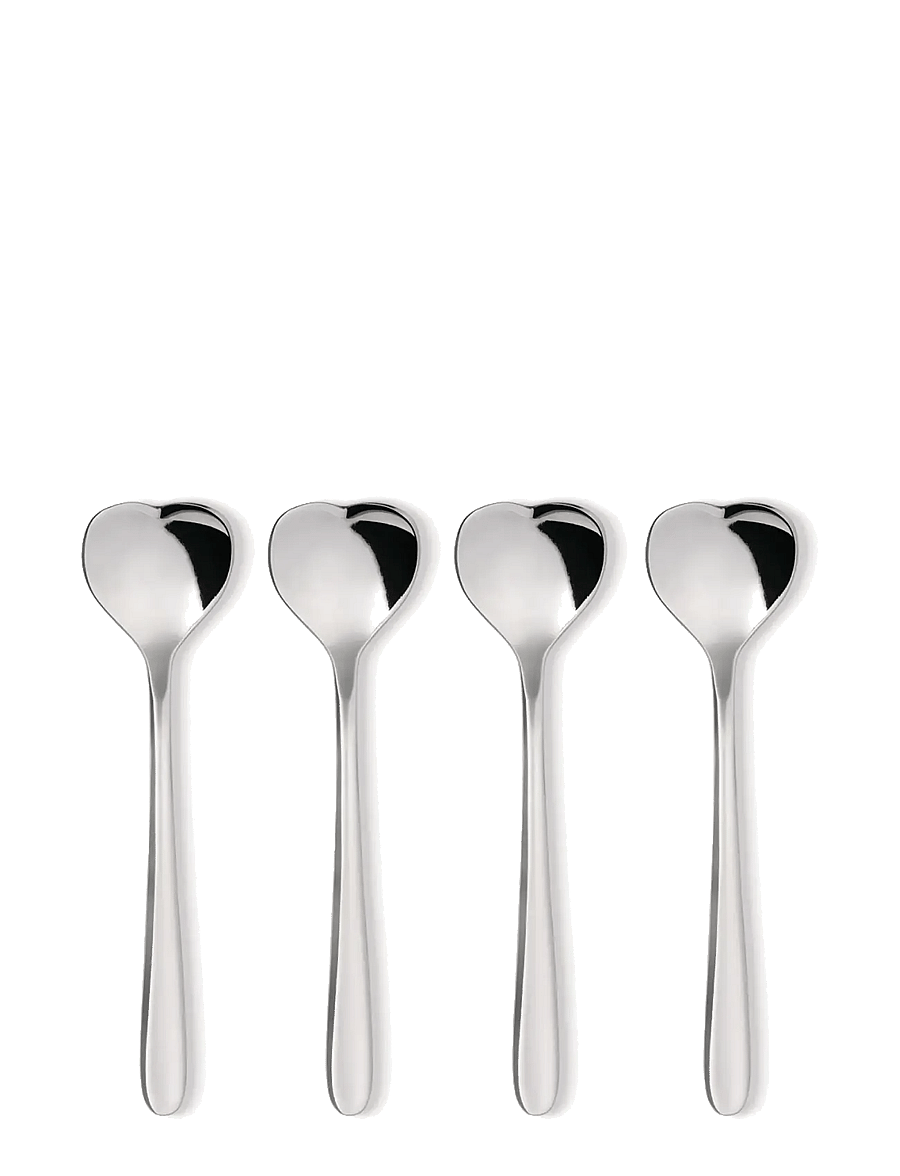 Alessi - Set of four teaspoons in 18/10 stainless steel - tee- ja kohvilusikad - steel - 1