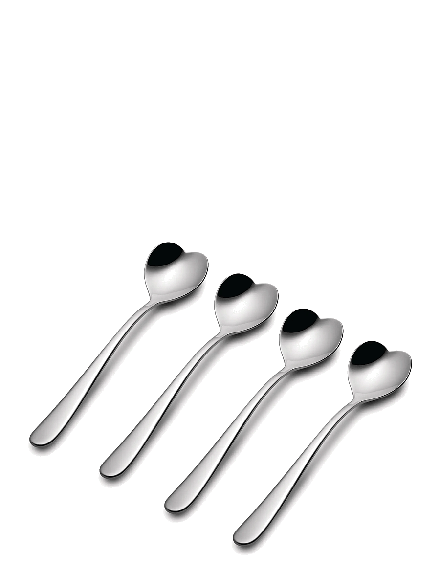 Alessi - Set of four teaspoons in 18/10 stainless steel - tee- ja kohvilusikad - steel - 3