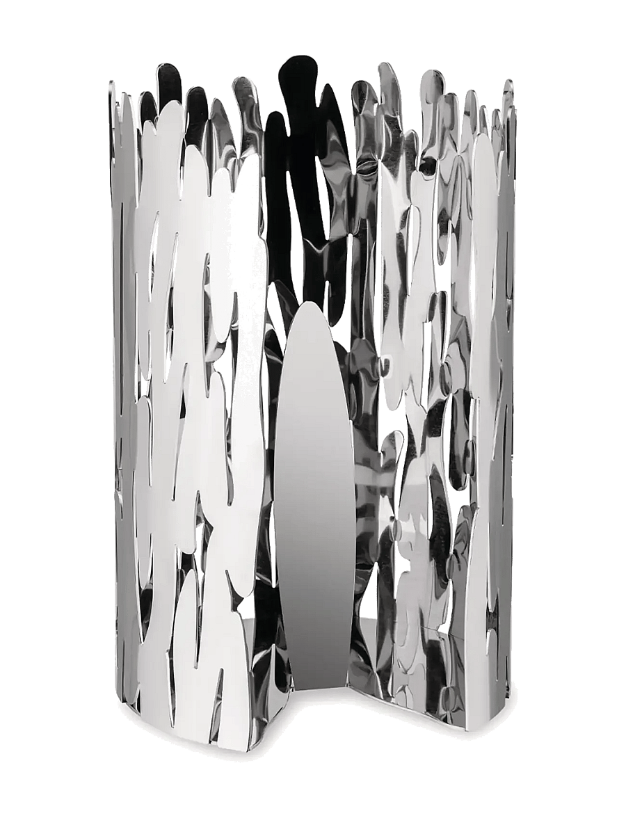 Alessi - Kitchen paper holder in 18/10 stainless steel - majapidamispaberi hoidjad - steel - 1