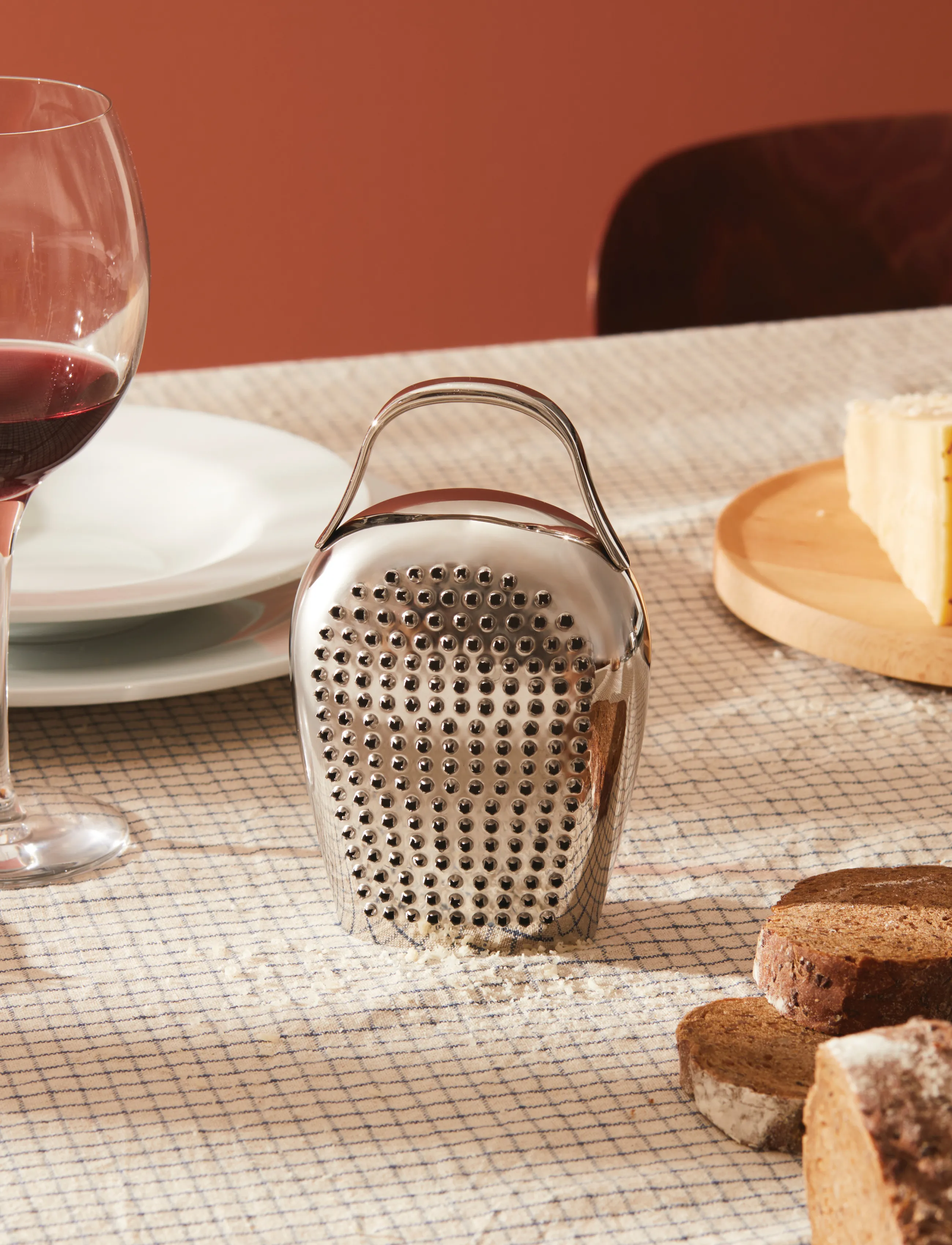 Alessi Cheese Grater In 18/10 Polished Stainless Steel, 10X6X16 cm, Kitchen Tools, Silber - Graters, Homeware