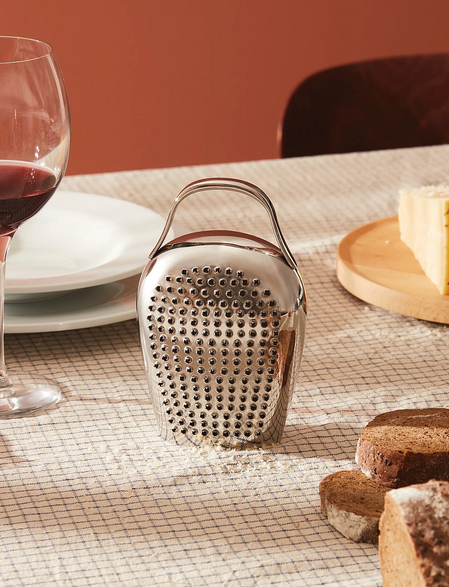 Alessi - Cheese grater in 18/10 polished stainless steel - riivid - steel - 0