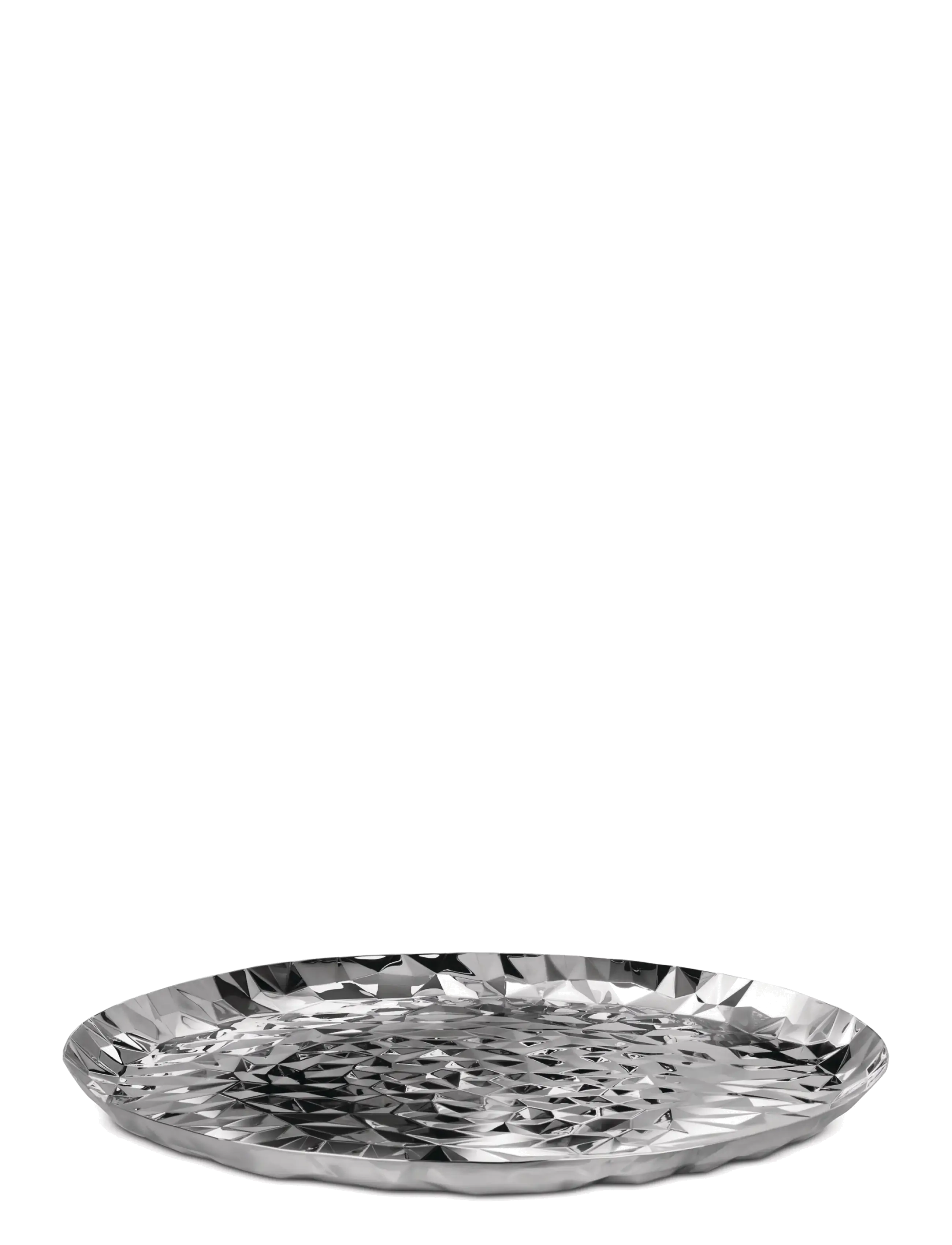 Alessi Round Tray In 18/10 Mirror-Polished Stainless Steel, D40 cm, Dining & Table Accessories, Silber - Trays, Homeware