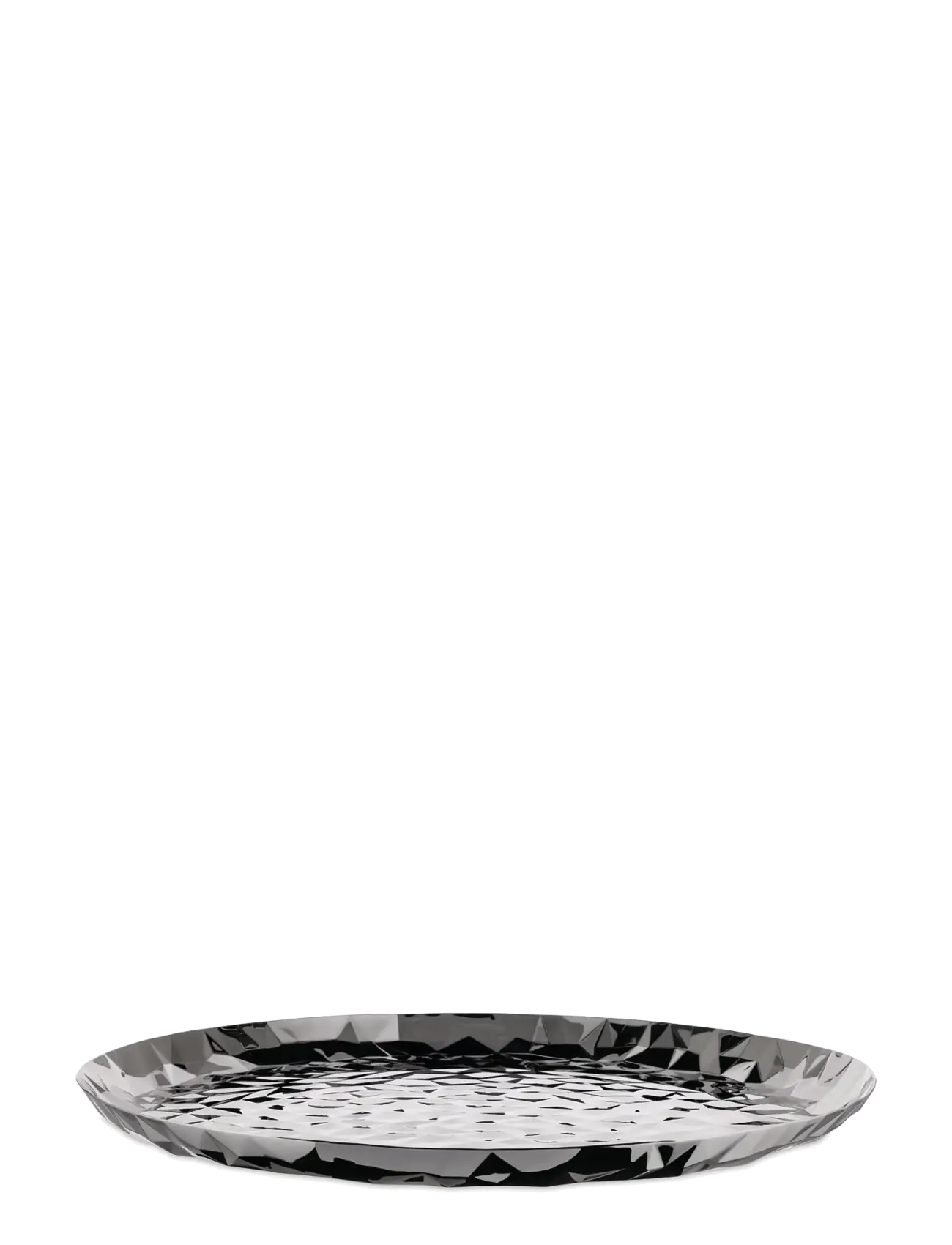 Alessi - Round tray in 18/10 mirror-polished stainless steel - steel - 1