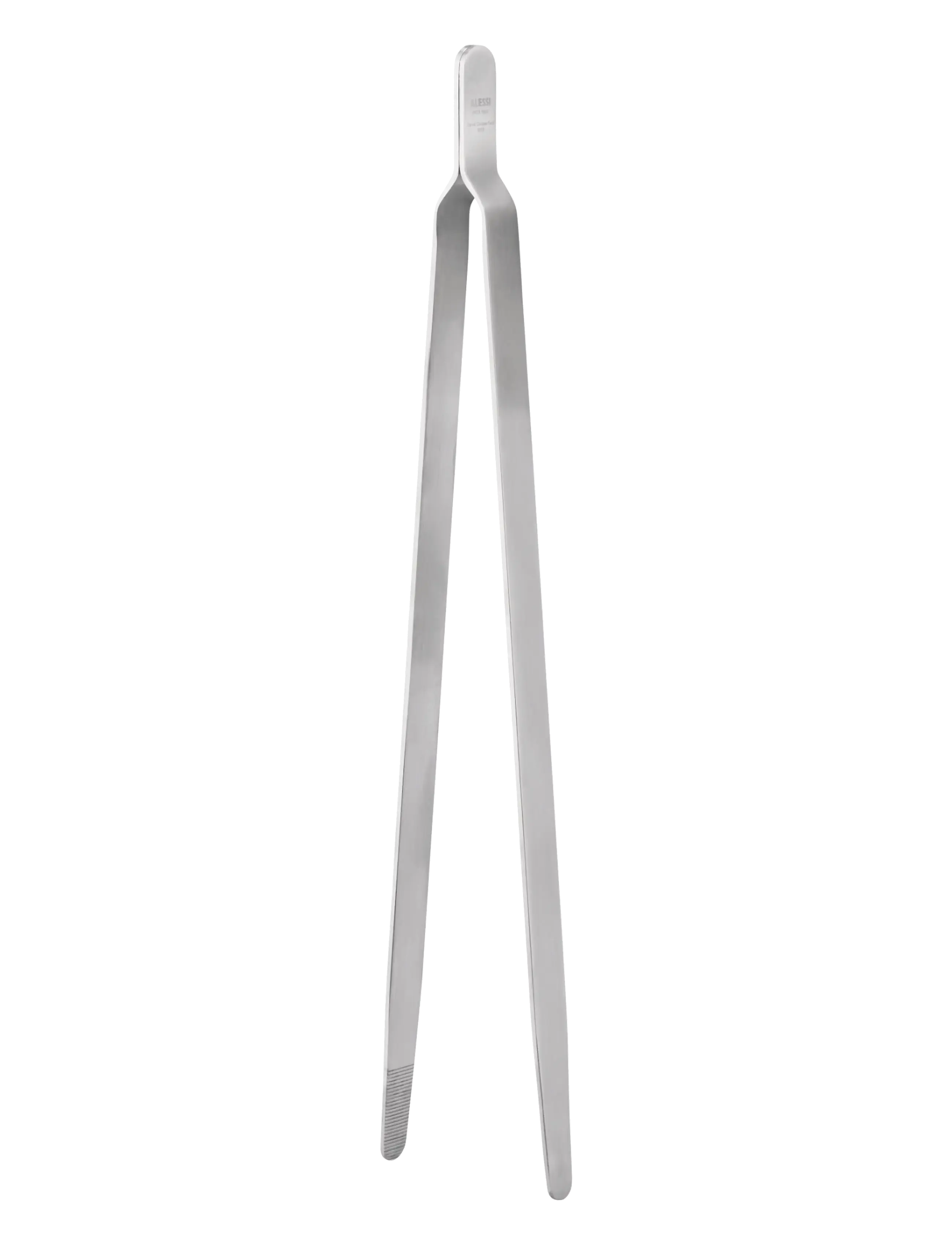 Alessi Kitchen Tongs In 18/10 Stainless Steel, Matt, Tang og drejer, Hvid, Str: ONE SIZE