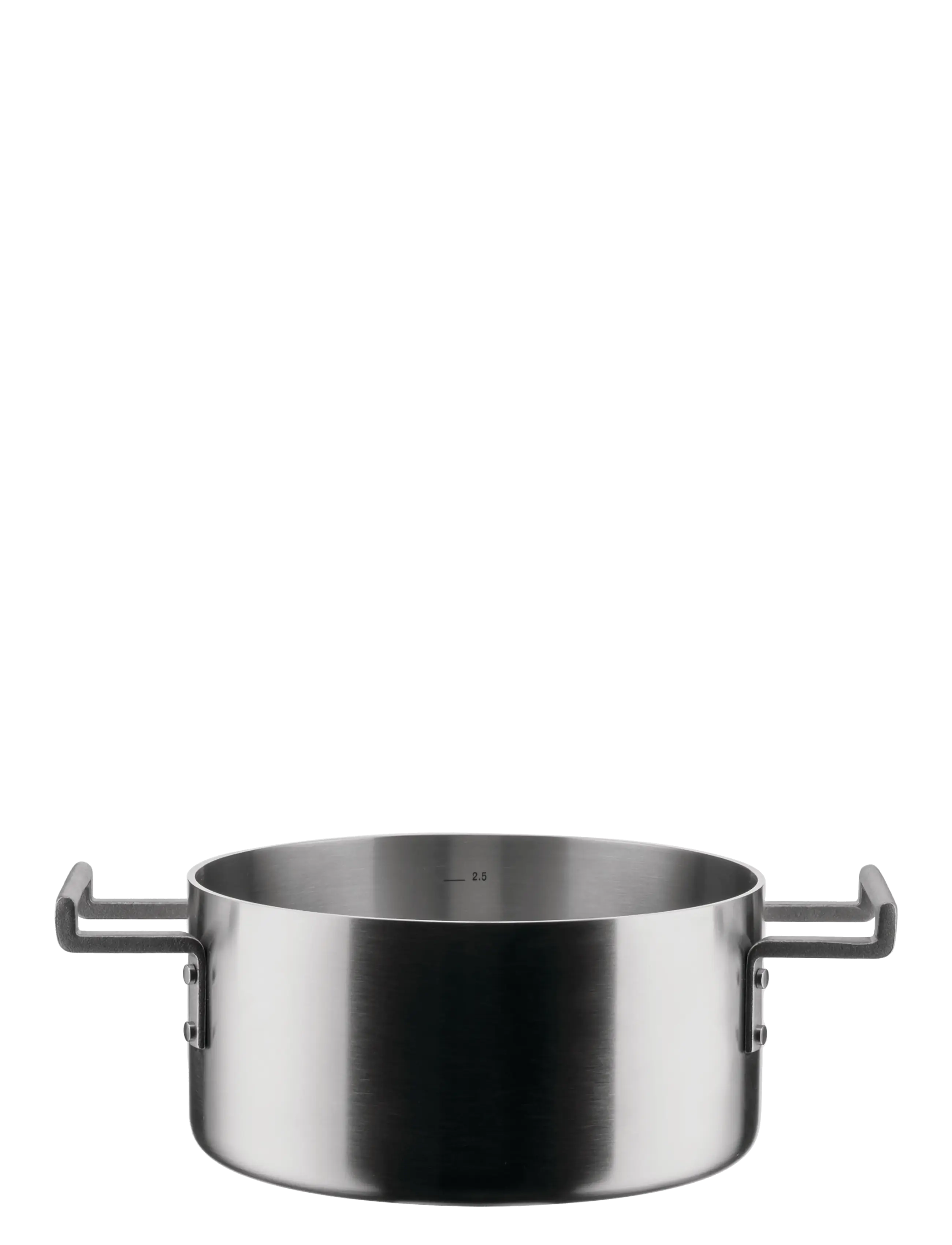 Alessi Pot With Two Handles In Multi-Layered Material, Mat ,Handle Pvd Coating Induction, 29.5X20X10 cm, Pots & Pans, Silber - Pots, Homeware