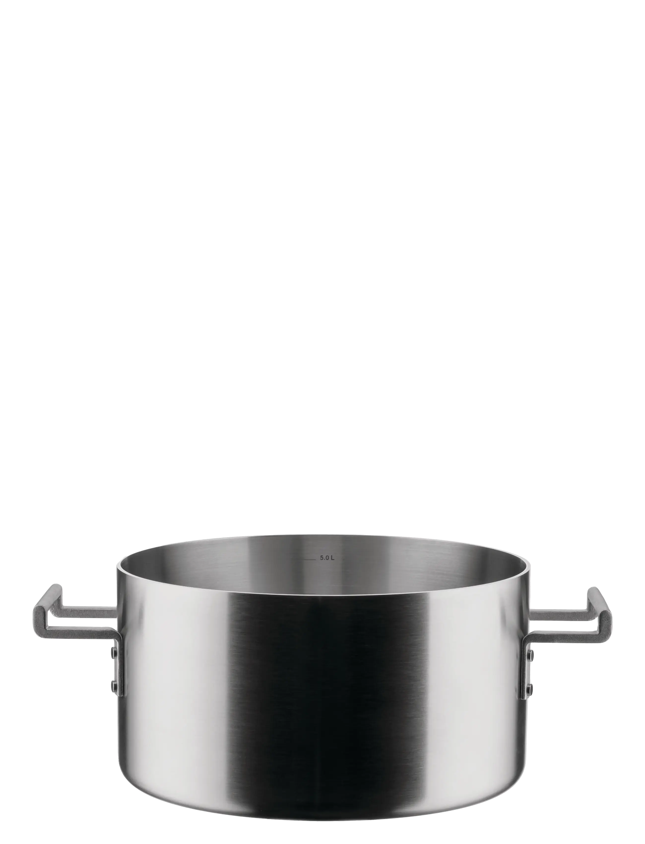 Alessi Pot With Two Handles In Multi-Layered Material, Mat ,Handle Pvd Coating Induction, 33.5X24X13 cm, Pots & Pans, Silber - Pots, Homeware