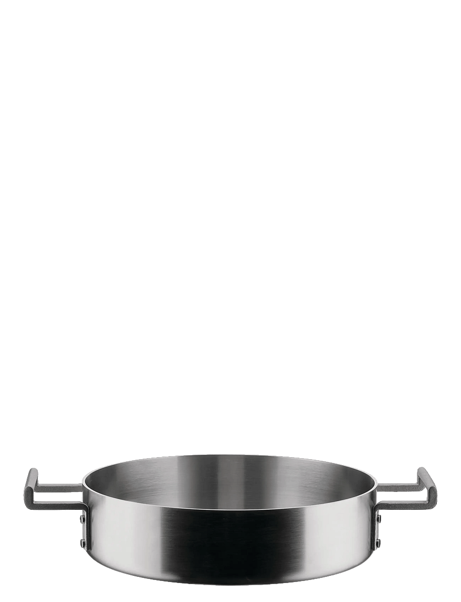 Alessi - Low pot with two handles in multi-layer material in mat Handles with PVD coating induction - auflaufformen - steel - 1