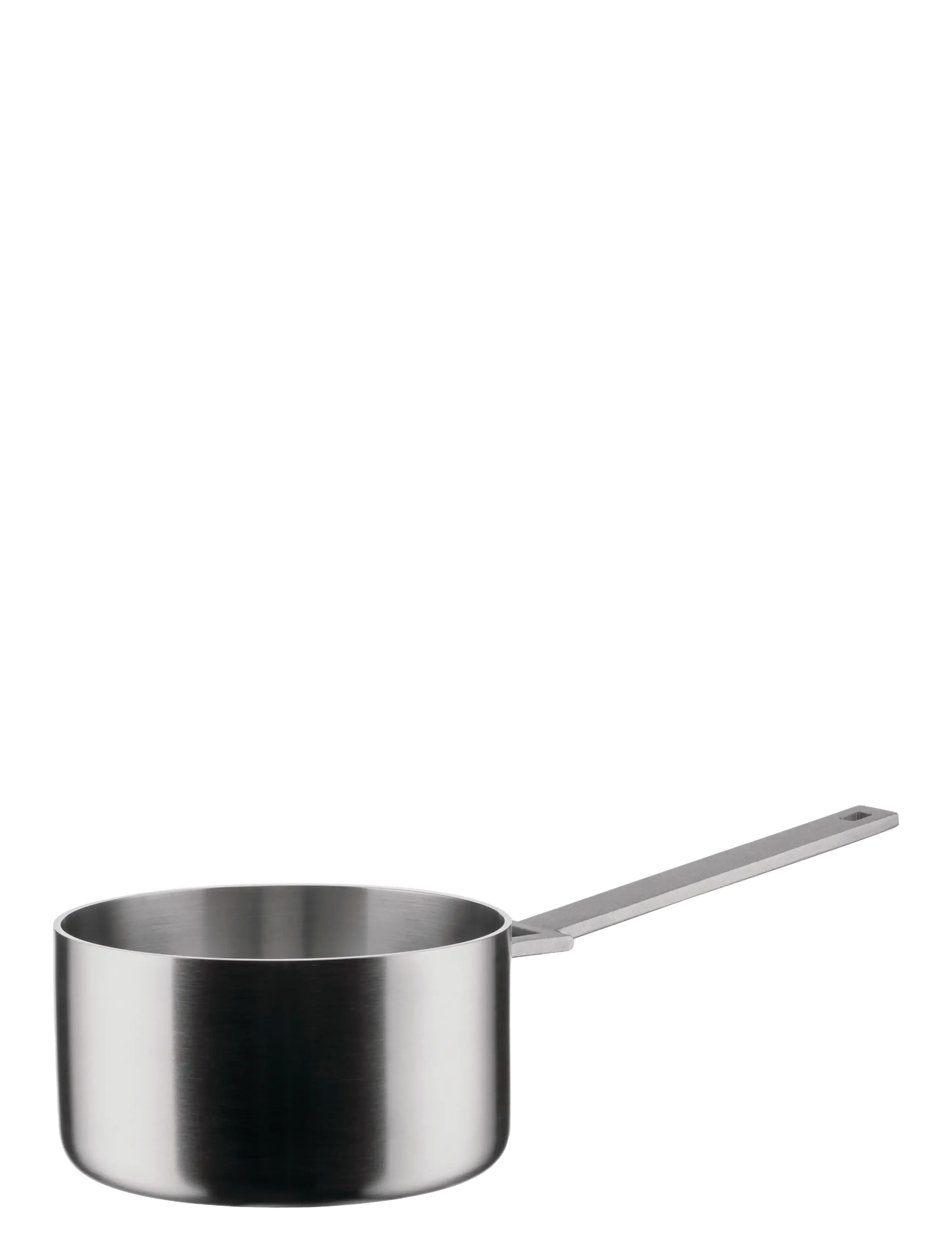 Alessi Pot in multi-layer material matt Handle with PVD coating induction - View all - STEEL / silver