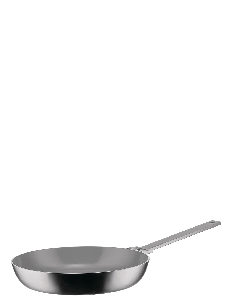 Alessi - Frying pan in several layers mat Handle with PVD coating Ceramic non-stick inside induction - praepannid ja pannid - steel - 1