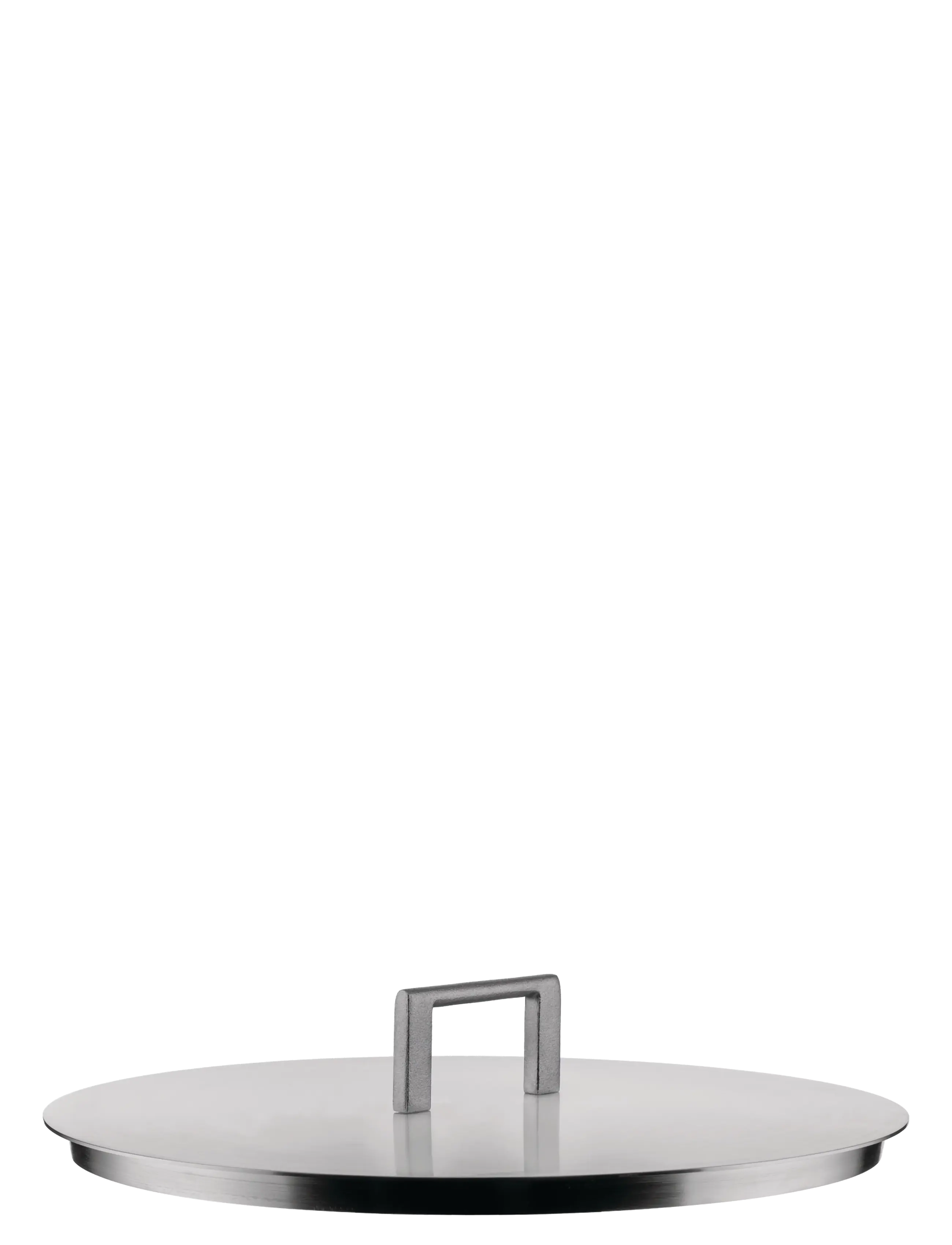 Alessi Lid In 18/10 Stainless Steel, Matt, D24 cm, Pots & Pans, Silber - Lids Accessories, Homeware