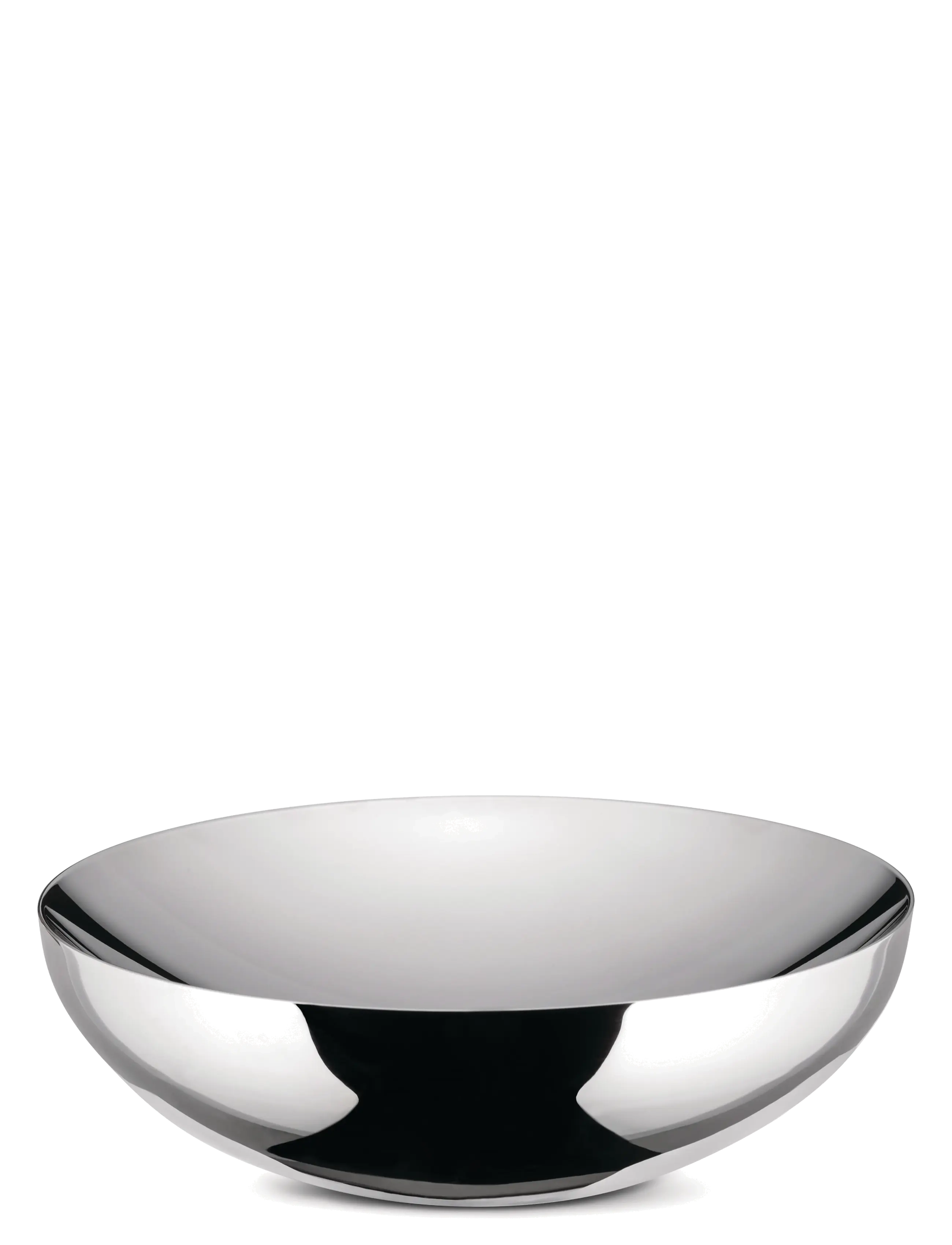 Alessi Double In 18/10 Stainless Steel, D25 cm, Silver, Skåle Og Serveringsfade > Frugtskåle, Unisex