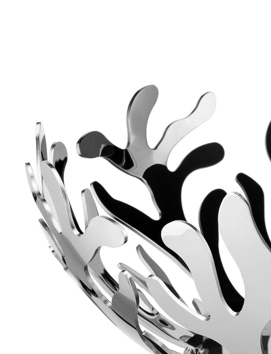 Alessi - Fruit bowl in 18/10 stainless steel - puuviljakausid - steel - 4
