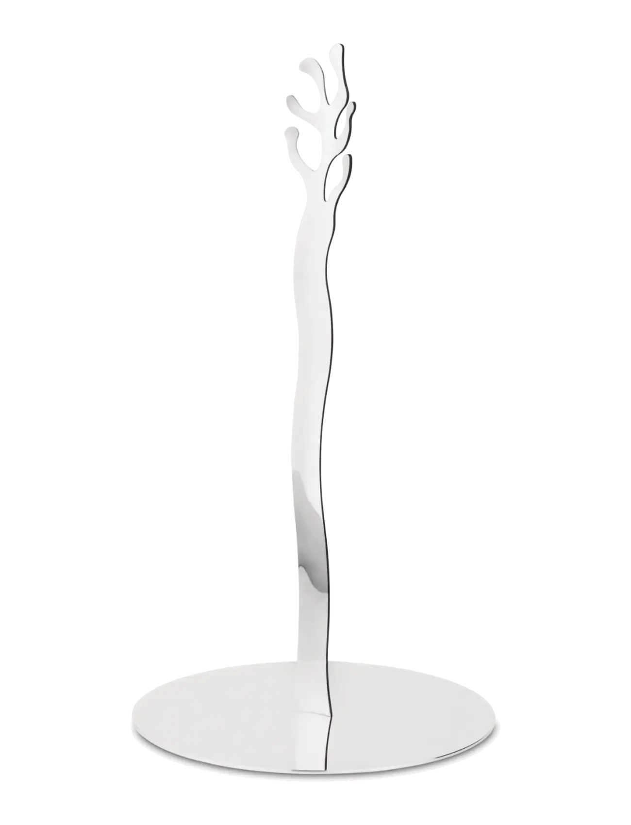 Alessi Kitchen Roll Holder In 18/10 Mirror-Polished Stainless Steel, Household Paperholder, Sølv, Str: D18CM