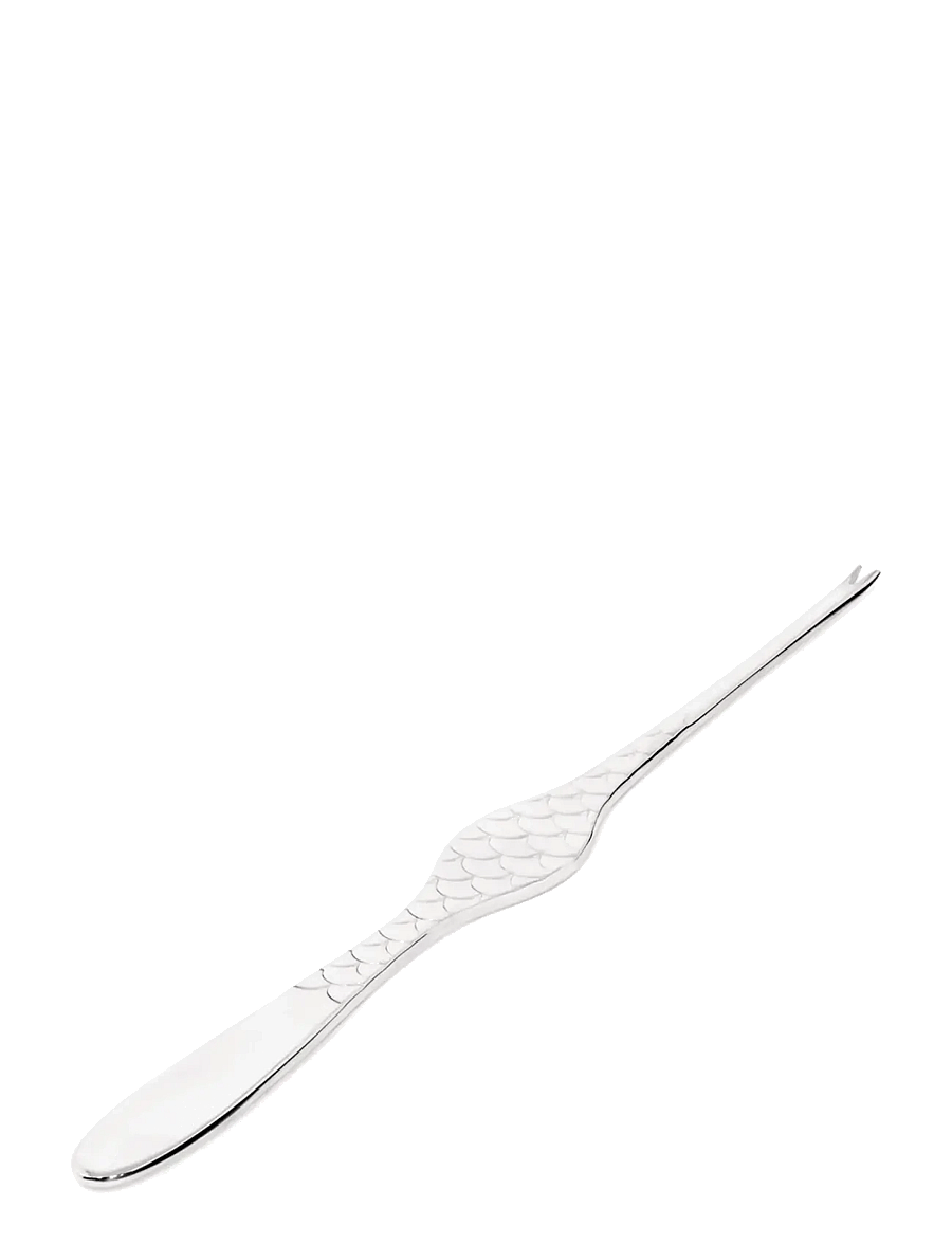 Alessi - Set of four shellfish forks in 18/10 stainless steel - dakšiņas - steel - 2