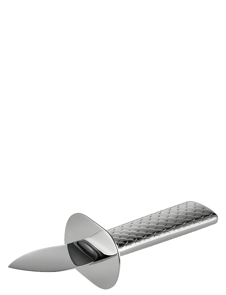 Alessi - Oyster knife in 18/10 stainless steel Blade in AISI 420 steel - meeresfrüchte-besteck-sets - steel - 1