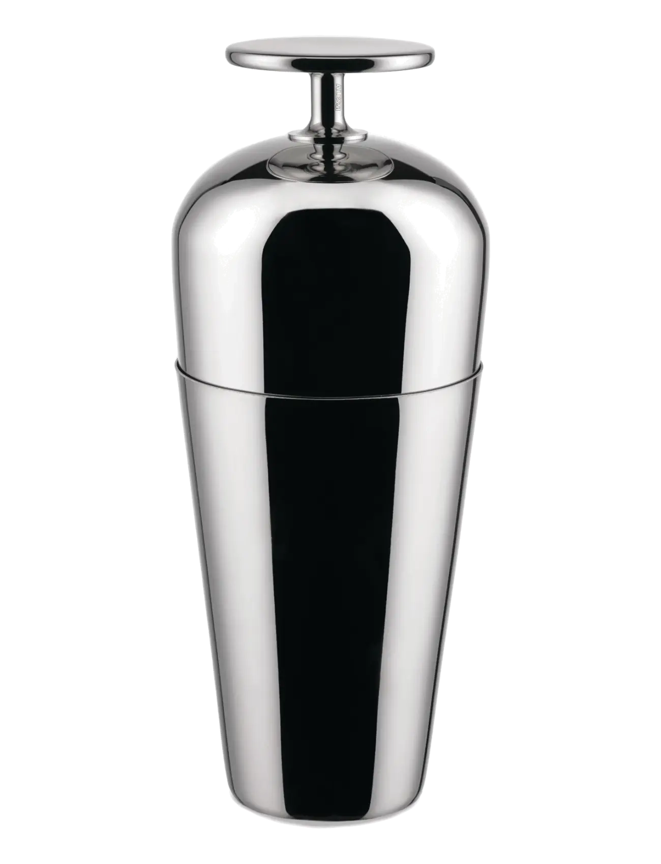 Alessi “Parisienne” Cocktail Shaker In 18/10 Stainless Steel, Shaker og cocktailbestik, Sølv, Str: D9.5CM
