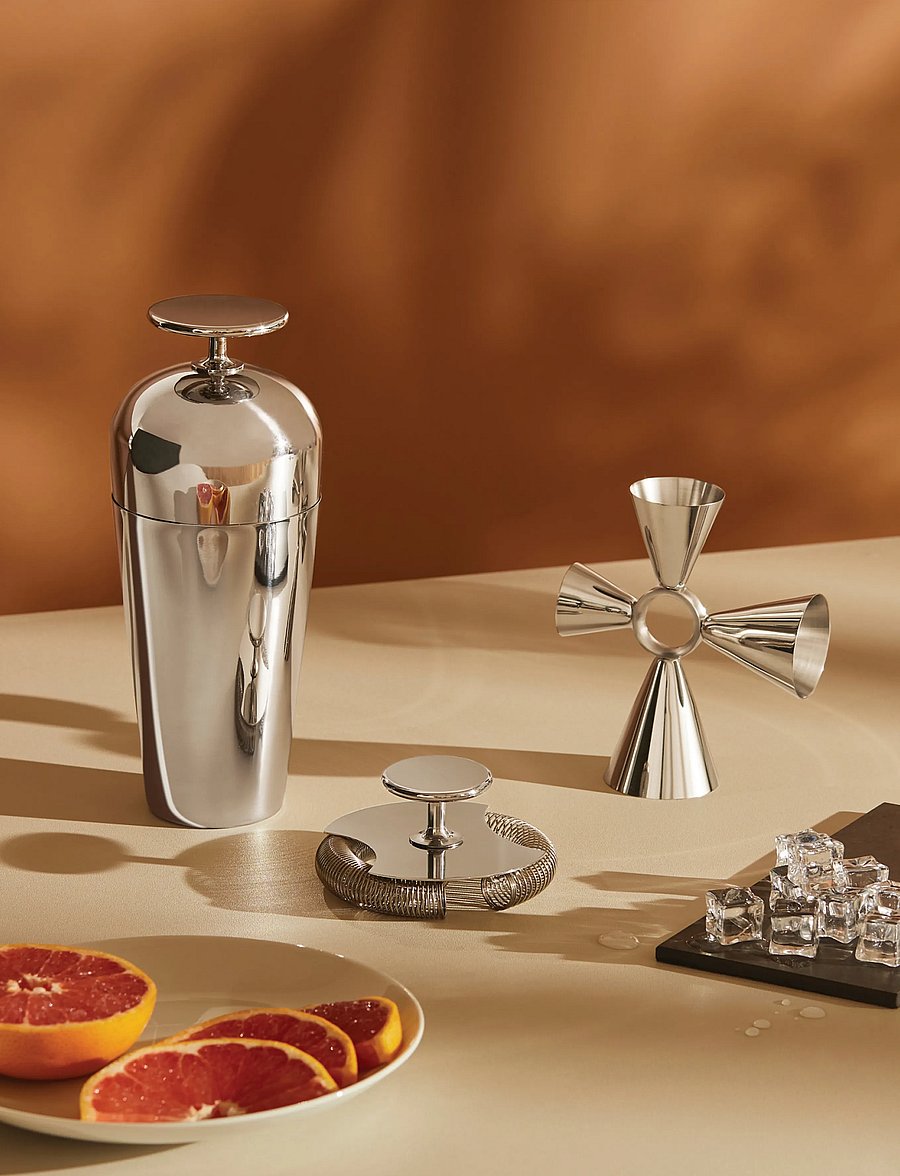 Alessi - “Parisienne” cocktail shaker in 18/10 stainless steel - shakers et ustensiles à cocktails - steel - 4