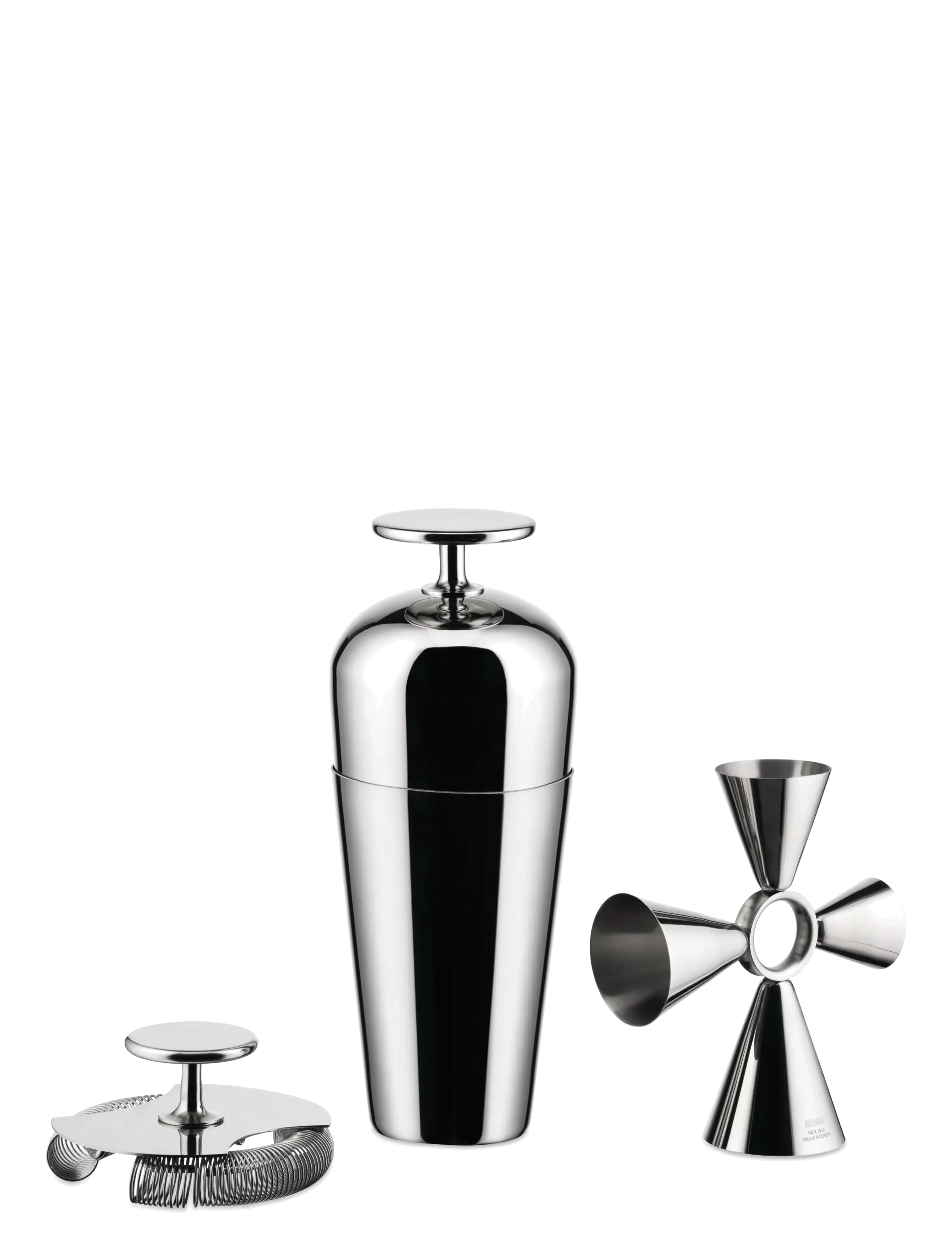 Alessi - “Parisienne” cocktail shaker in 18/10 stainless steel - steel - 2