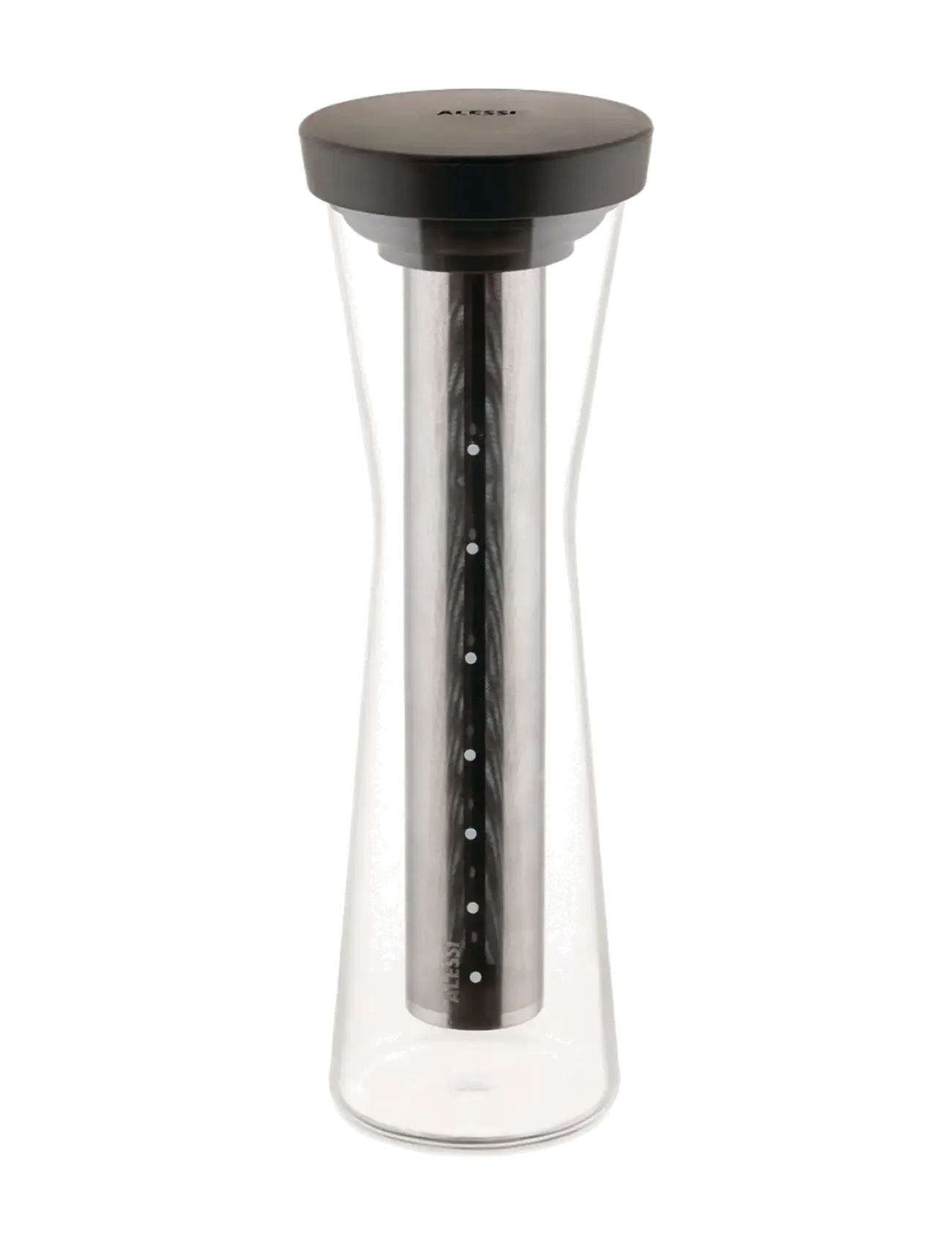 Alessi Carafe For Cold Brew Coffee In Borosilicate Glass And Thermoplastic, Brown Filter 18/10, D10.5 cm, Makers, Braun - Slow Brewers & Pour-overs, H