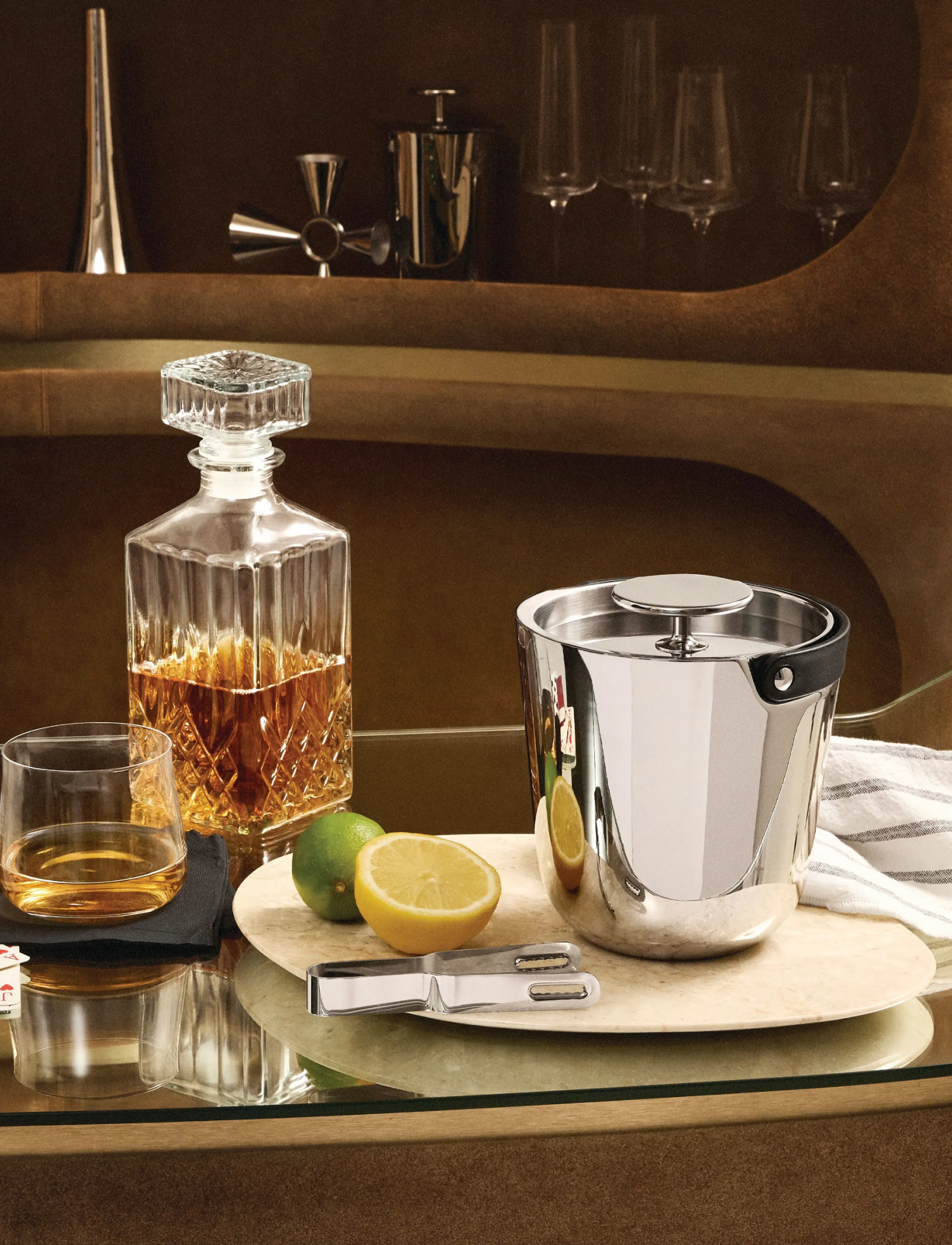 Alessi - Double-walled ice bucket in 18/10 stainless steel Handle in thermoplastic Isslev in 18/10 - steel - 2