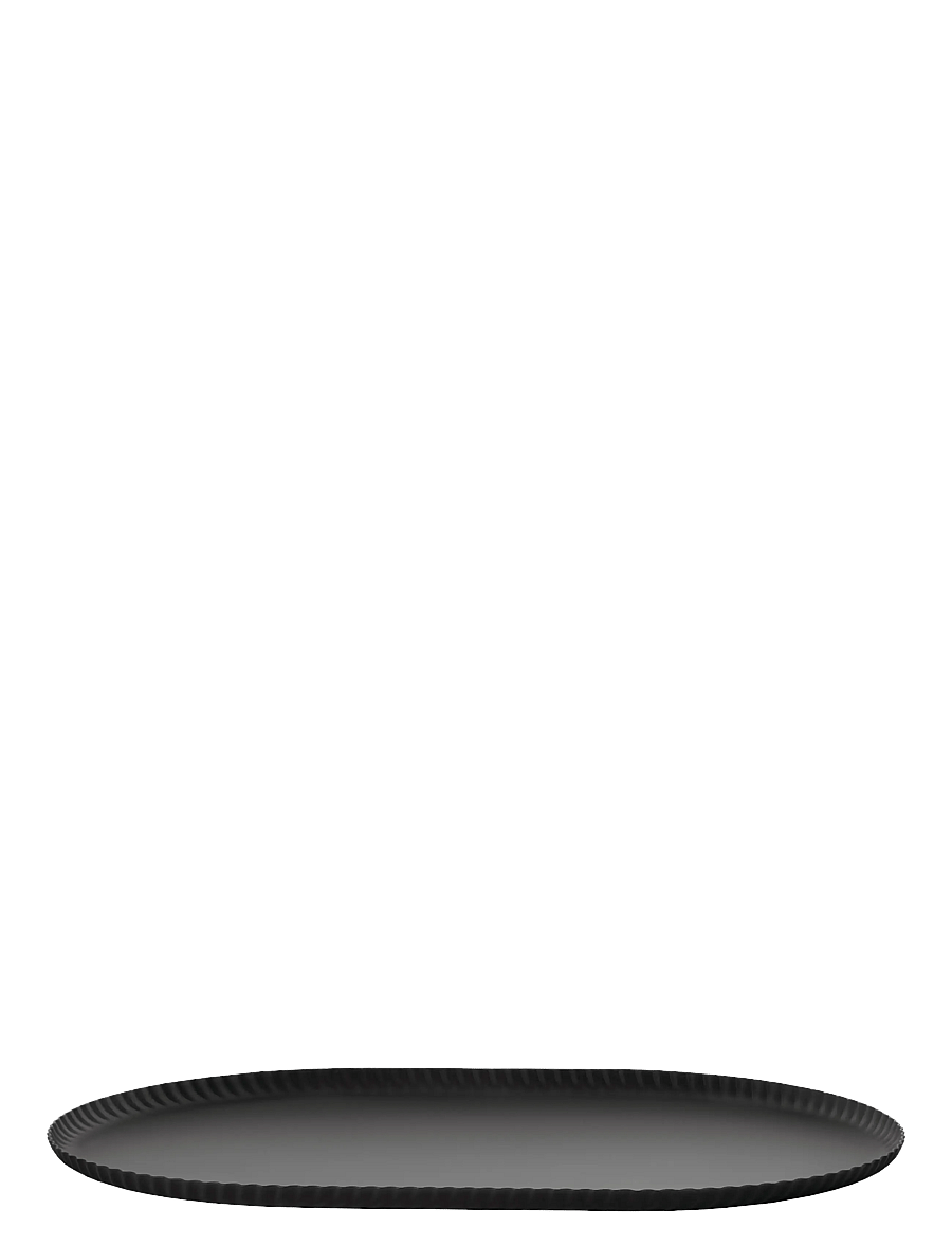 Alessi - Tray in colored steel, black - black - 0