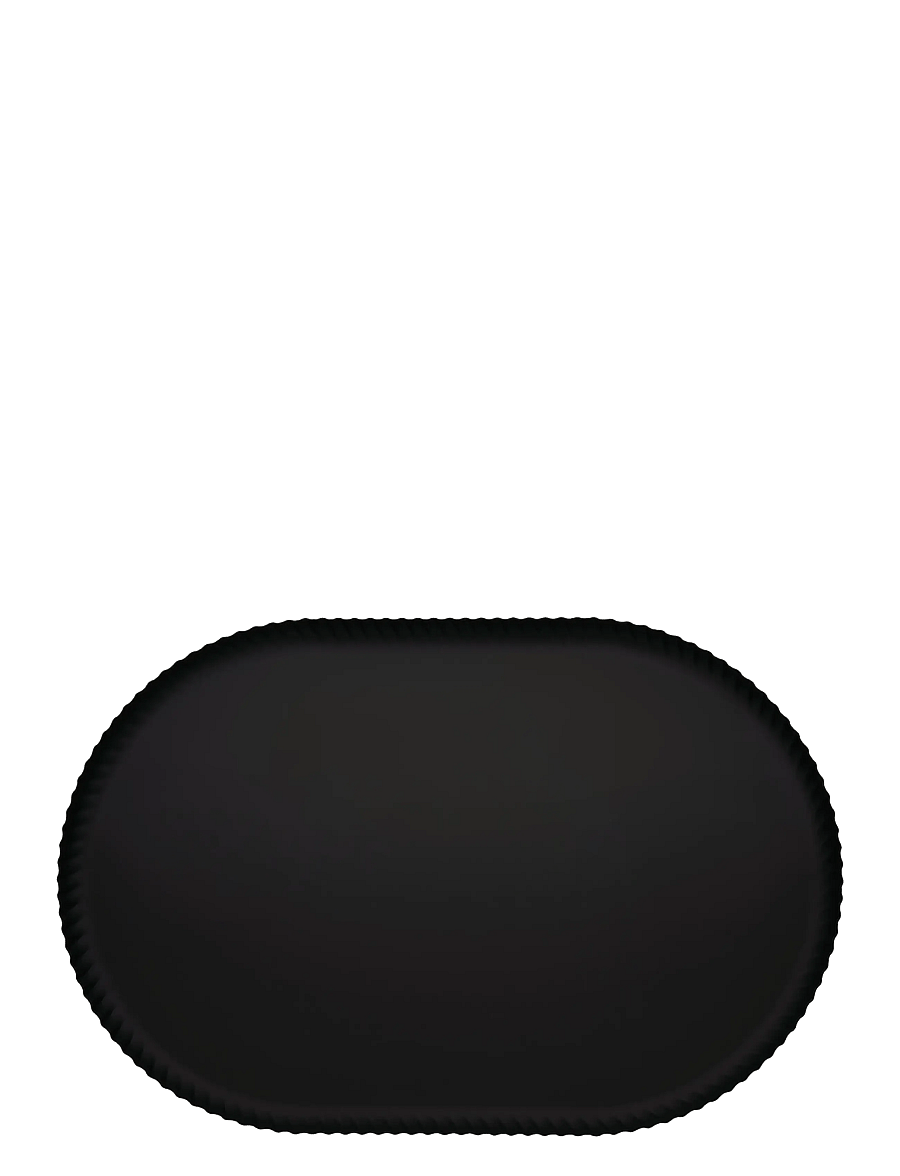 Alessi - Tray in colored steel, black - black - 1