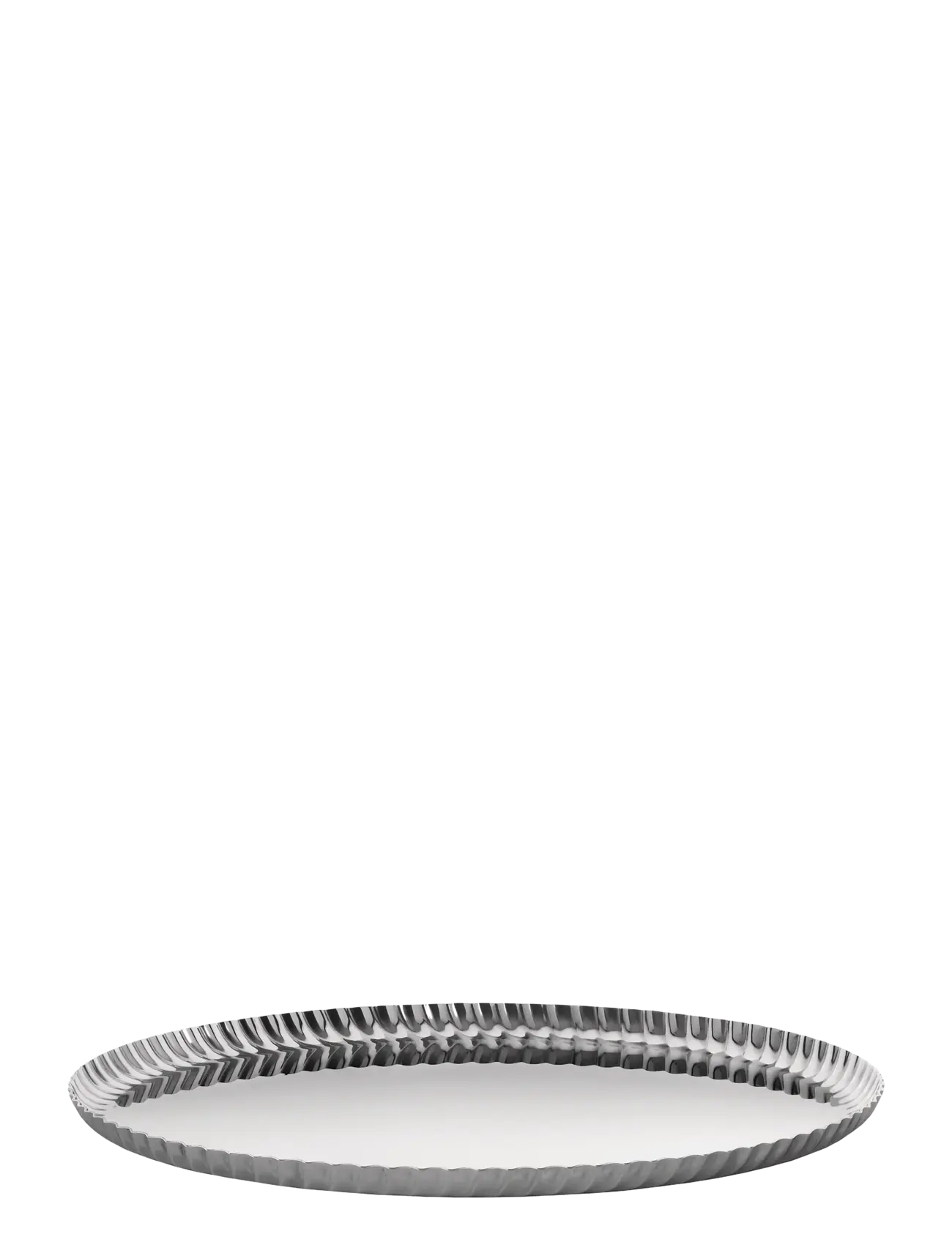Alessi Round Tray In 18/10 Stainless Steel, D31 cm, Silver, Spisesteder Og Bordtilbehør > Bakker, Unisex
