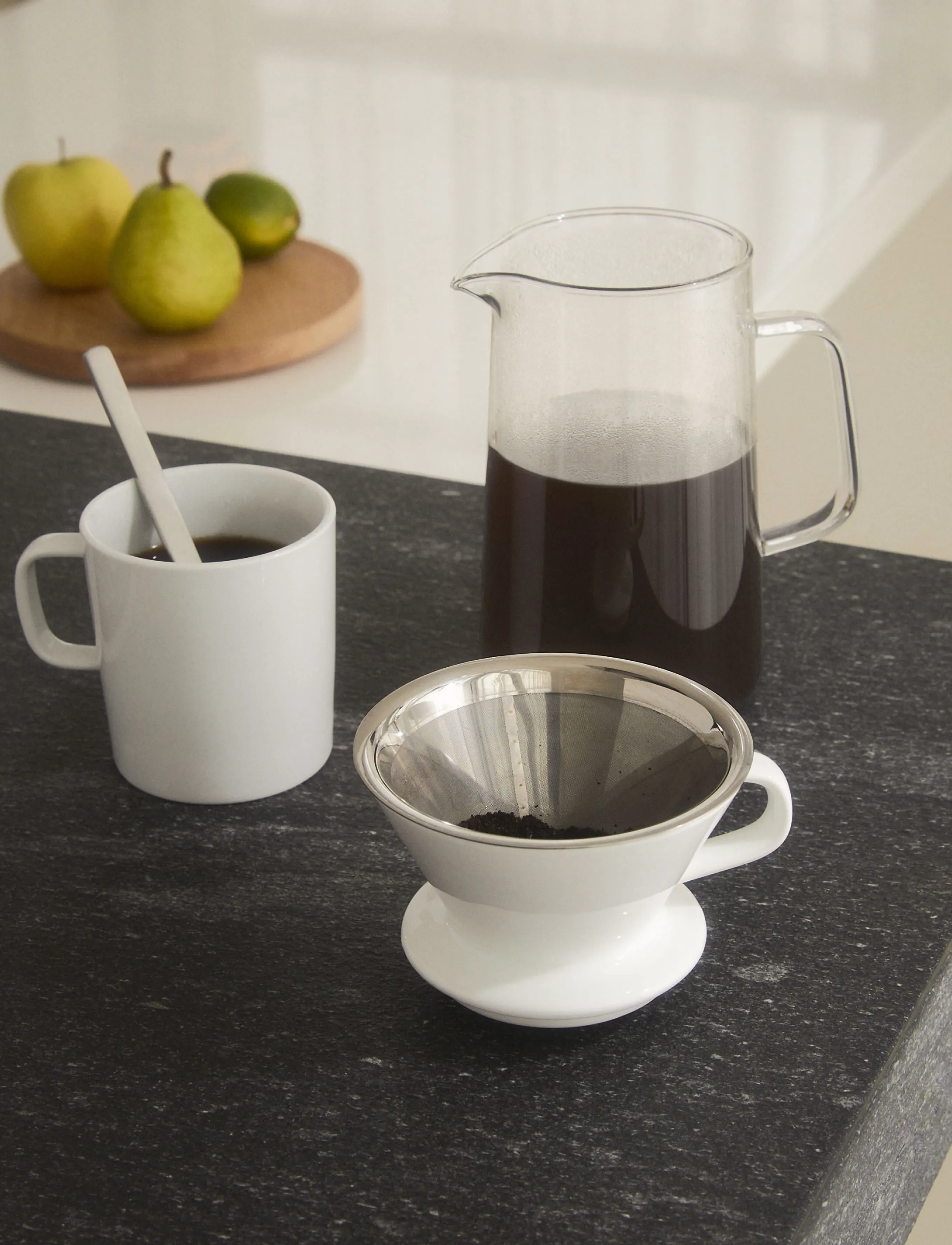 Alessi - Coffee grinder in 18/10 stainless steel with knob in thermoplastic resin - steel - 3
