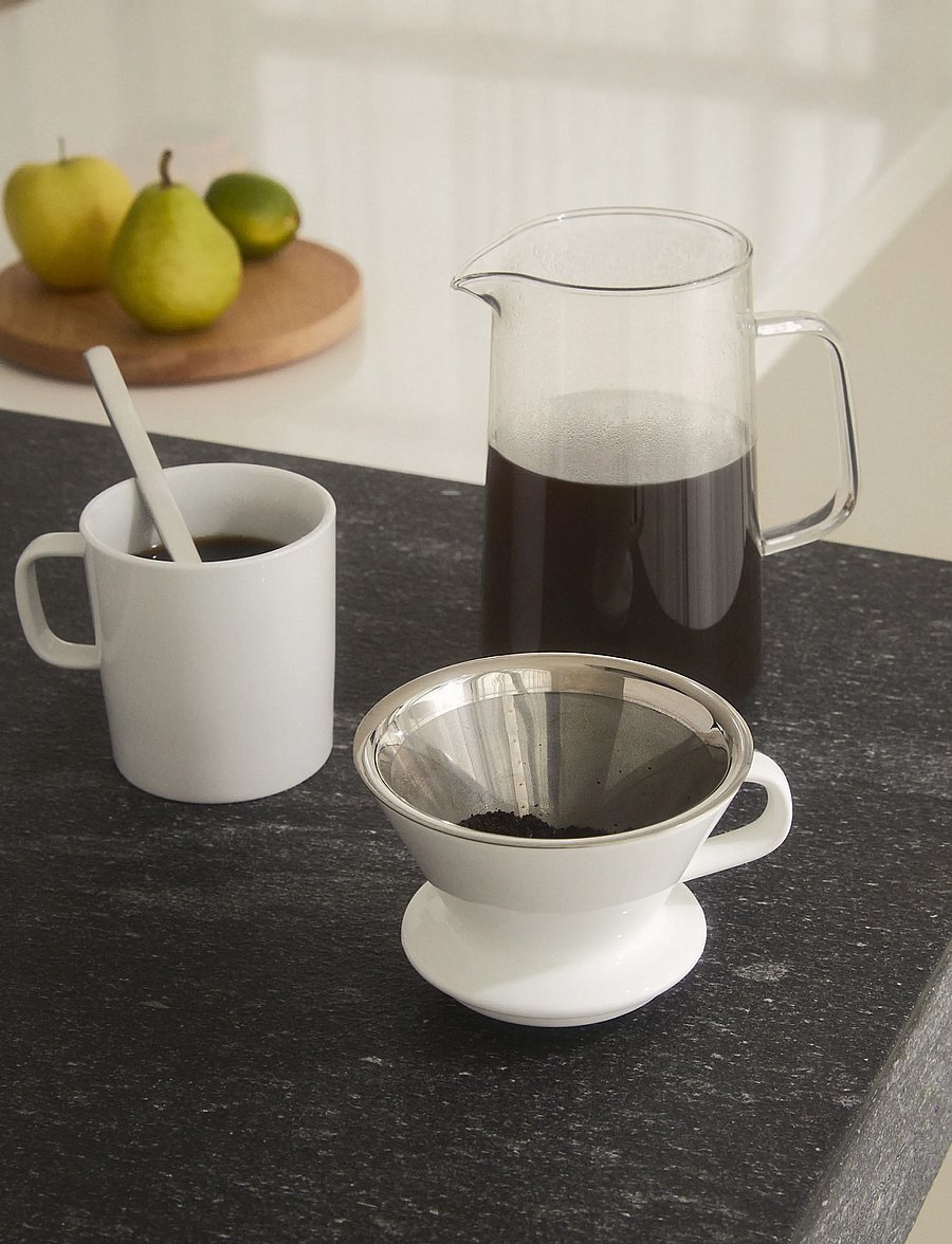 Alessi - Coffee grinder in 18/10 stainless steel with knob in thermoplastic resin - kohvitarvikud - steel - 3