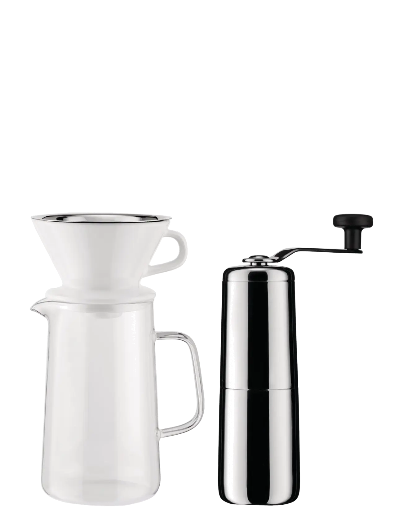 Alessi - Coffee grinder in 18/10 stainless steel with knob in thermoplastic resin - steel - 2