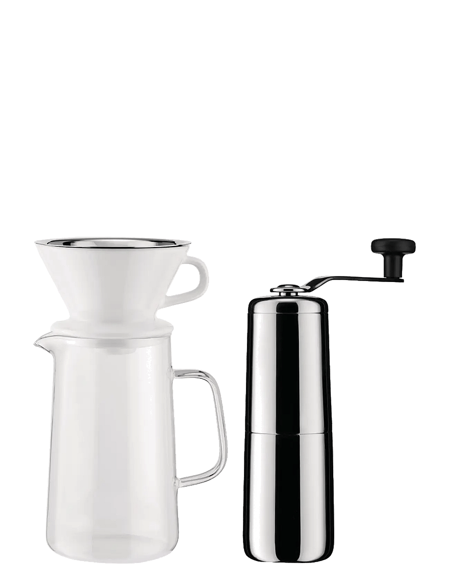 Alessi - Coffee grinder in 18/10 stainless steel with knob in thermoplastic resin - kohvitarvikud - steel - 2