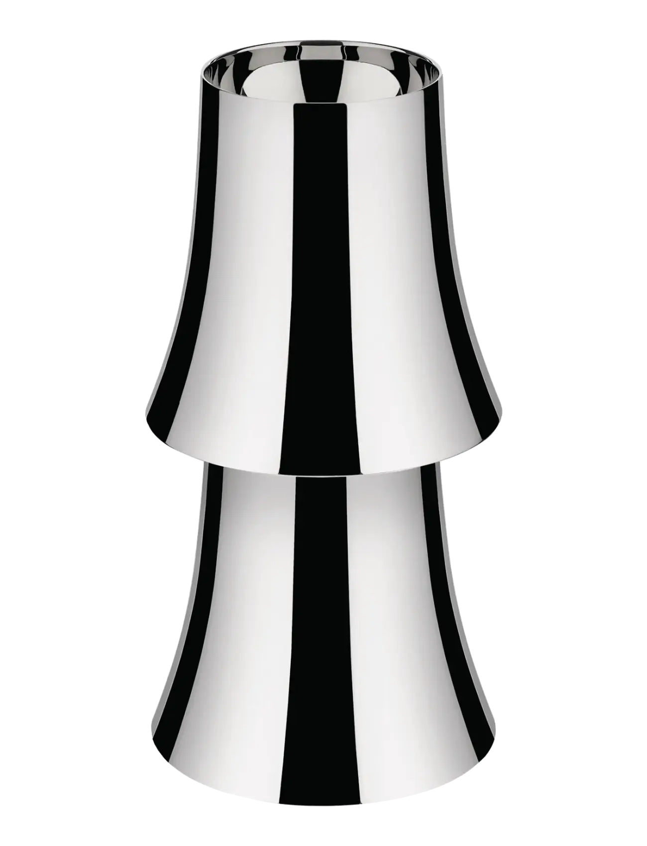 Alessi Table Lamp In 18/10 And Thermoplastic Rechargeable Battery With Usb-C Cable Led Light 25W 5V, Bordlampe, Sølv, Str: D9CM
