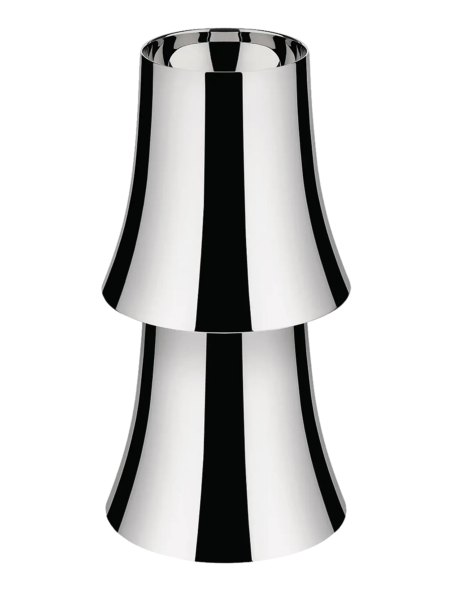 Alessi - Table lamp in 18/10 and thermoplastic Rechargeable battery with USB-C cable LED light 25W 5V - mobile lampen - steel - 1