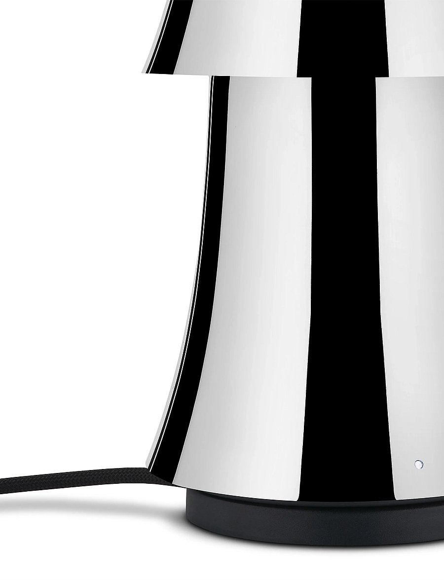 Alessi - Table lamp in 18/10 and thermoplastic Rechargeable battery with USB-C cable LED light 25W 5V - mobile lampen - steel - 4