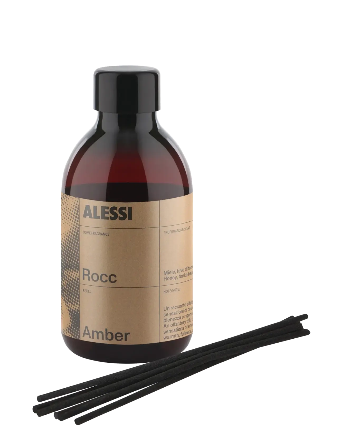 Alessi Refill and rattan reed Fragrance Amber - Raumdüfte - STEEL / clear