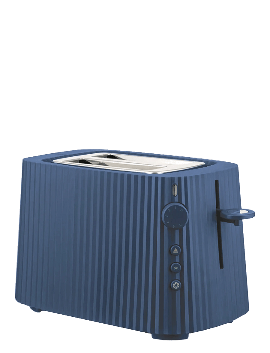Alessi - Wide grate in thermoplastic, blue European plug 850W - rösterid - blue - 0