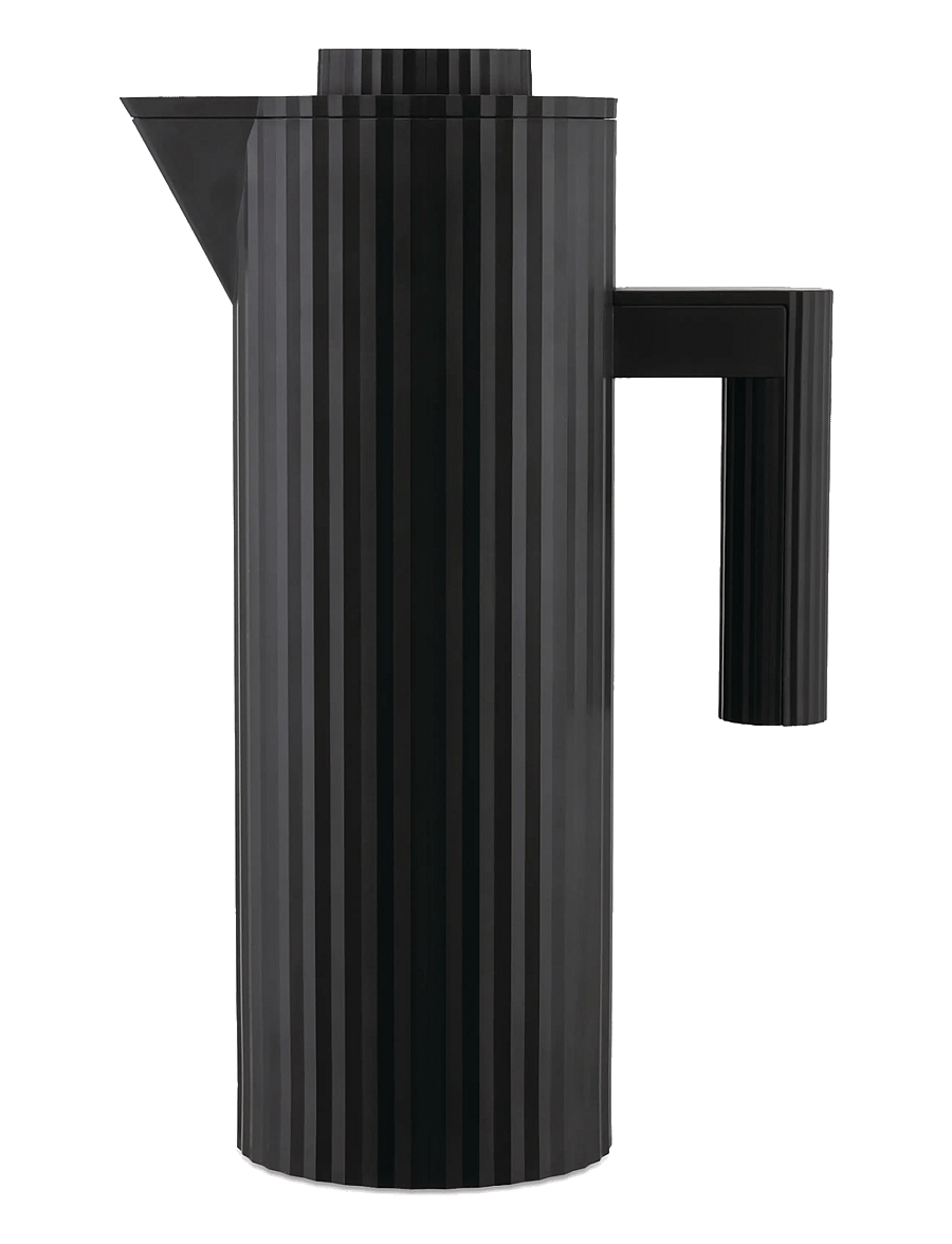 Alessi - Thermo-insulated jug in thermoplastic, black Double thermal glass inside - thermoskannen - black - 1