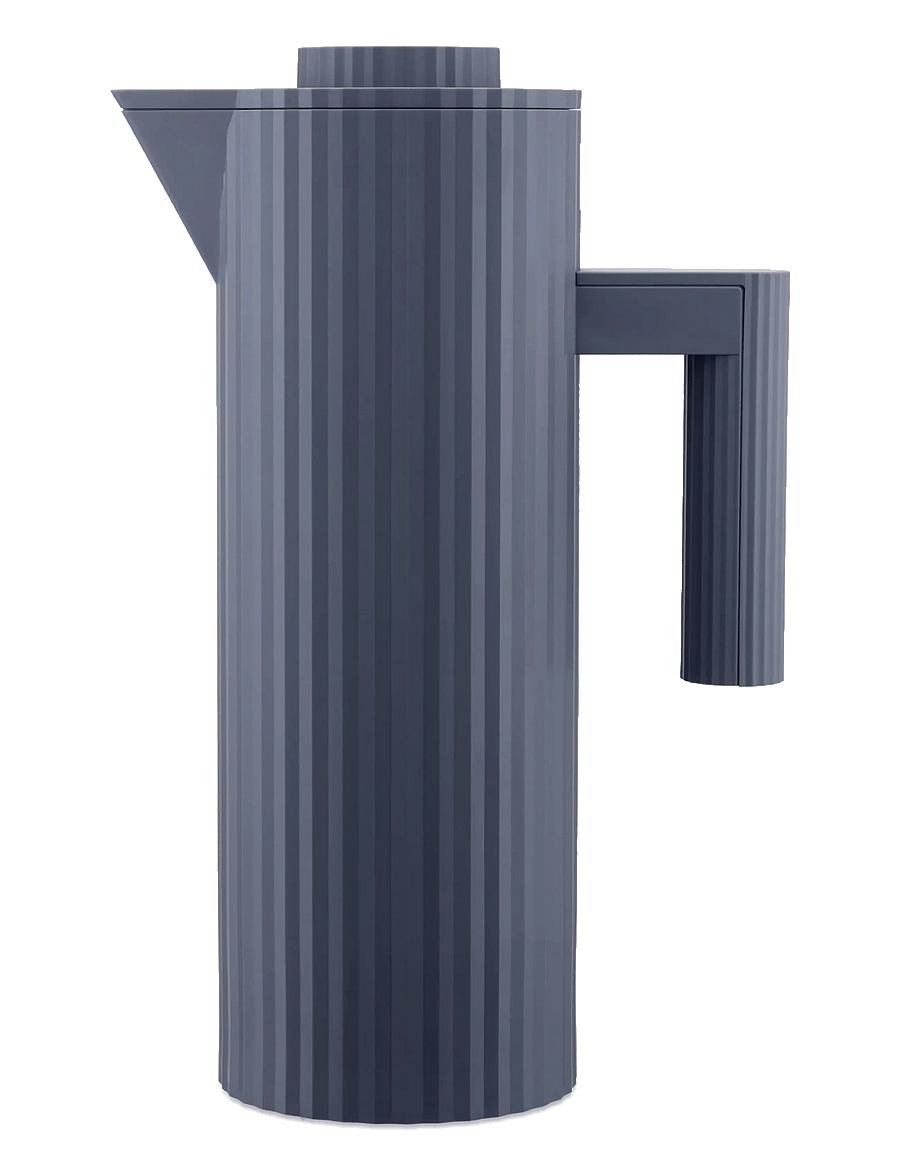 Alessi - Thermo-insulated jug in thermoplastic, grey Double thermal glass inside - termoskannud - grey - 1