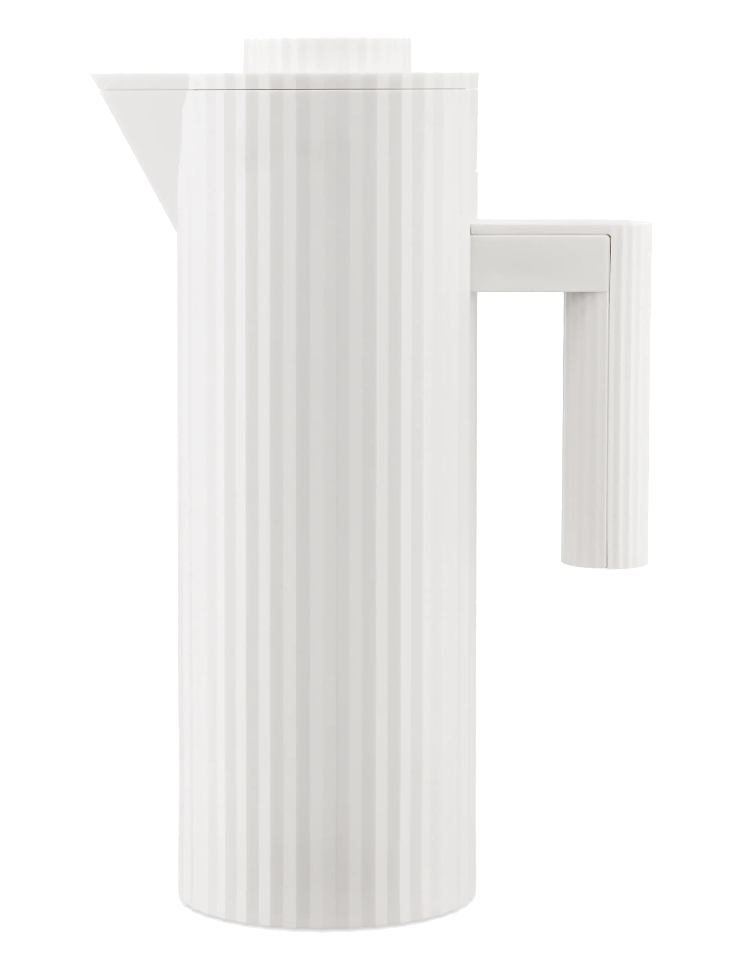 Alessi Thermo-insulated jug in thermoplastic, white Double thermal glass inside - View all - WHITE / white