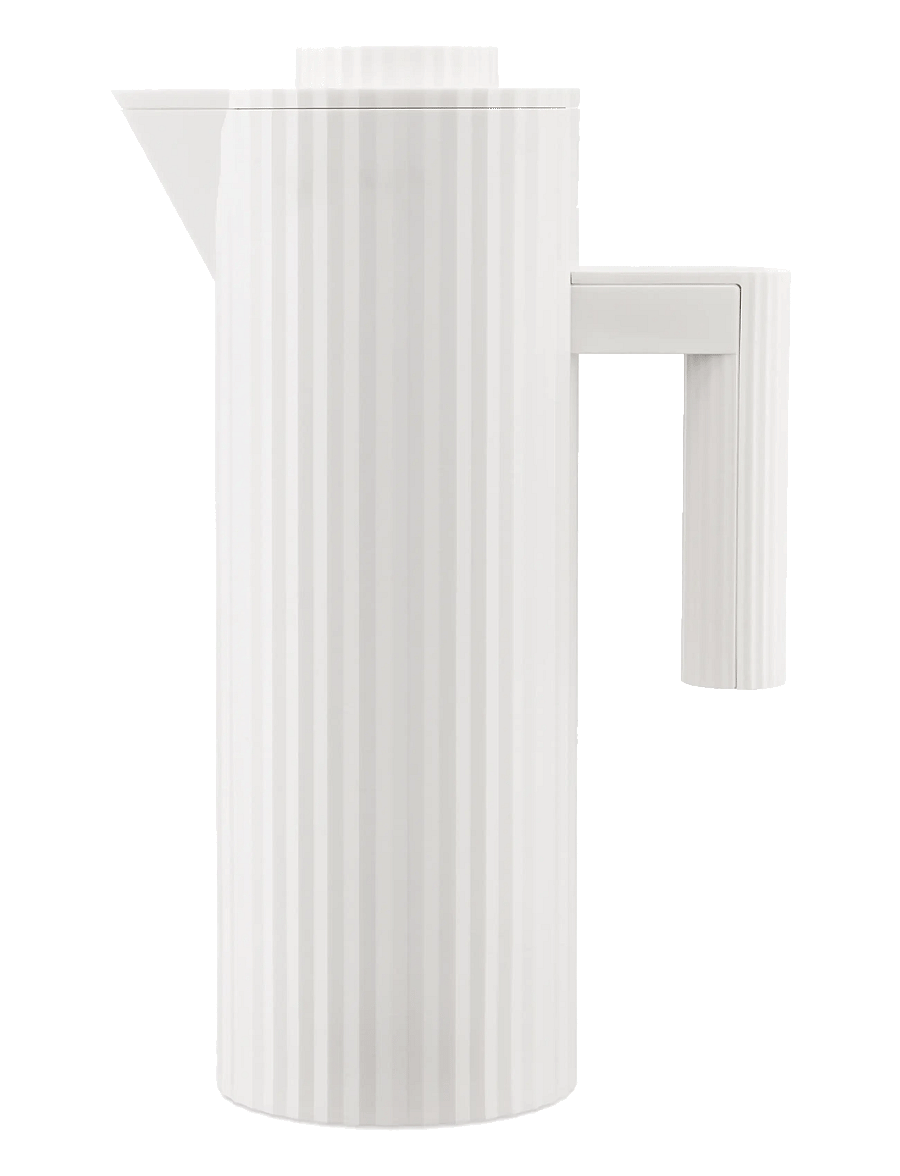 Alessi - Thermo-insulated jug in thermoplastic, white Double thermal glass inside - termoskannud - white - 1